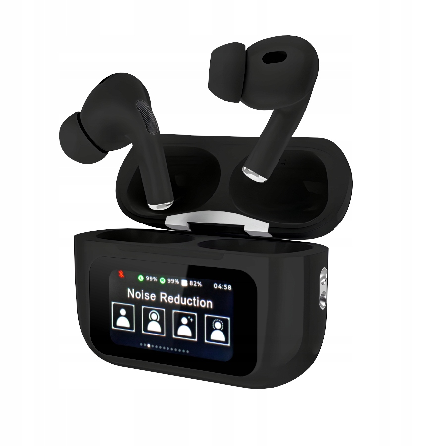 Słuchawki Bezprzewodowe Douszne Bluetooth ANC Redukcja Szumów LCD Buds