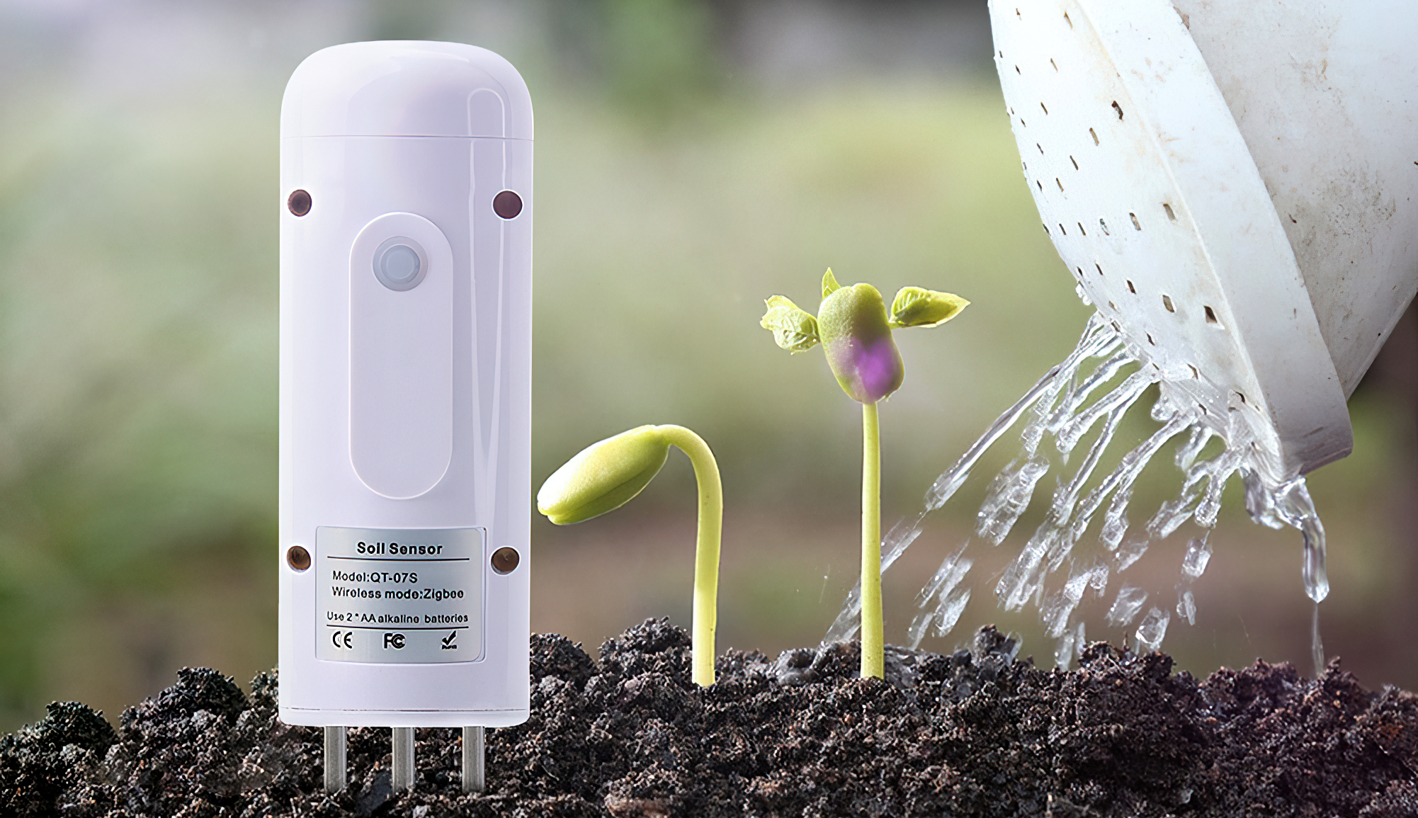 Smart Bezprzewodowy Czujnik Sonda Temperatury Wilgotności Gleby Zigbee Tuya