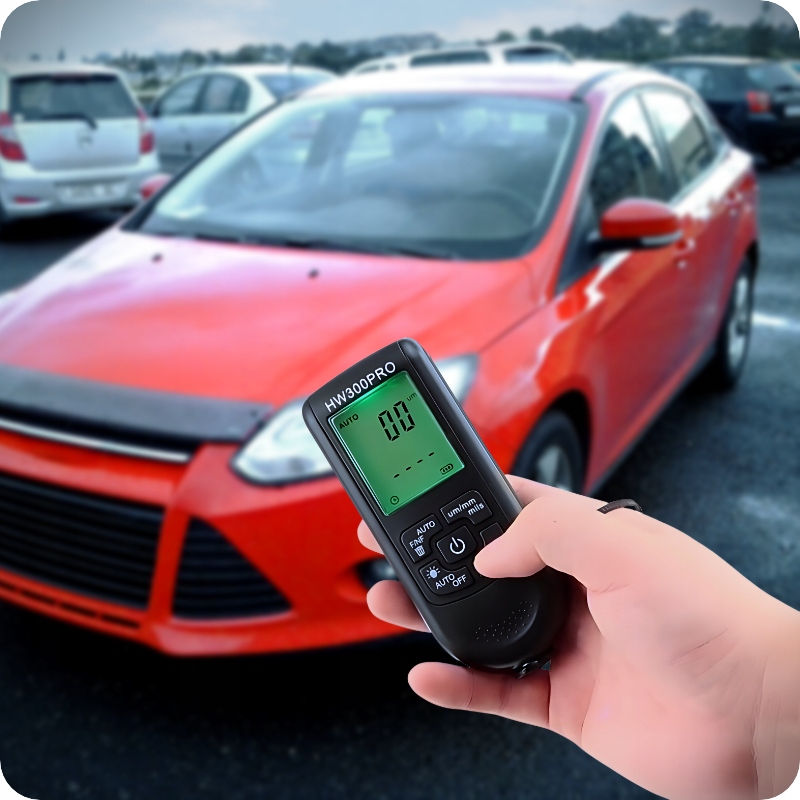 Precyzyjny Miernik Tester Grubości Lakieru Sonda Wyświetlacz LCD 0-2000um