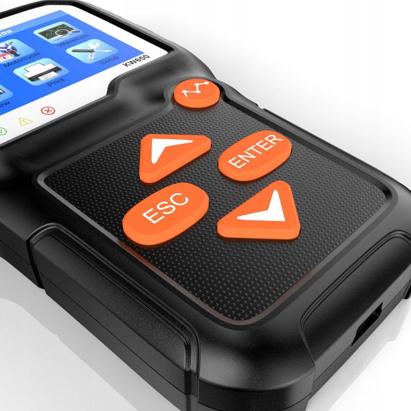 Tester Akumulatorów Konnwei KW650 LCD Miernik Cyfrowy 6V 12V Polskie Menu