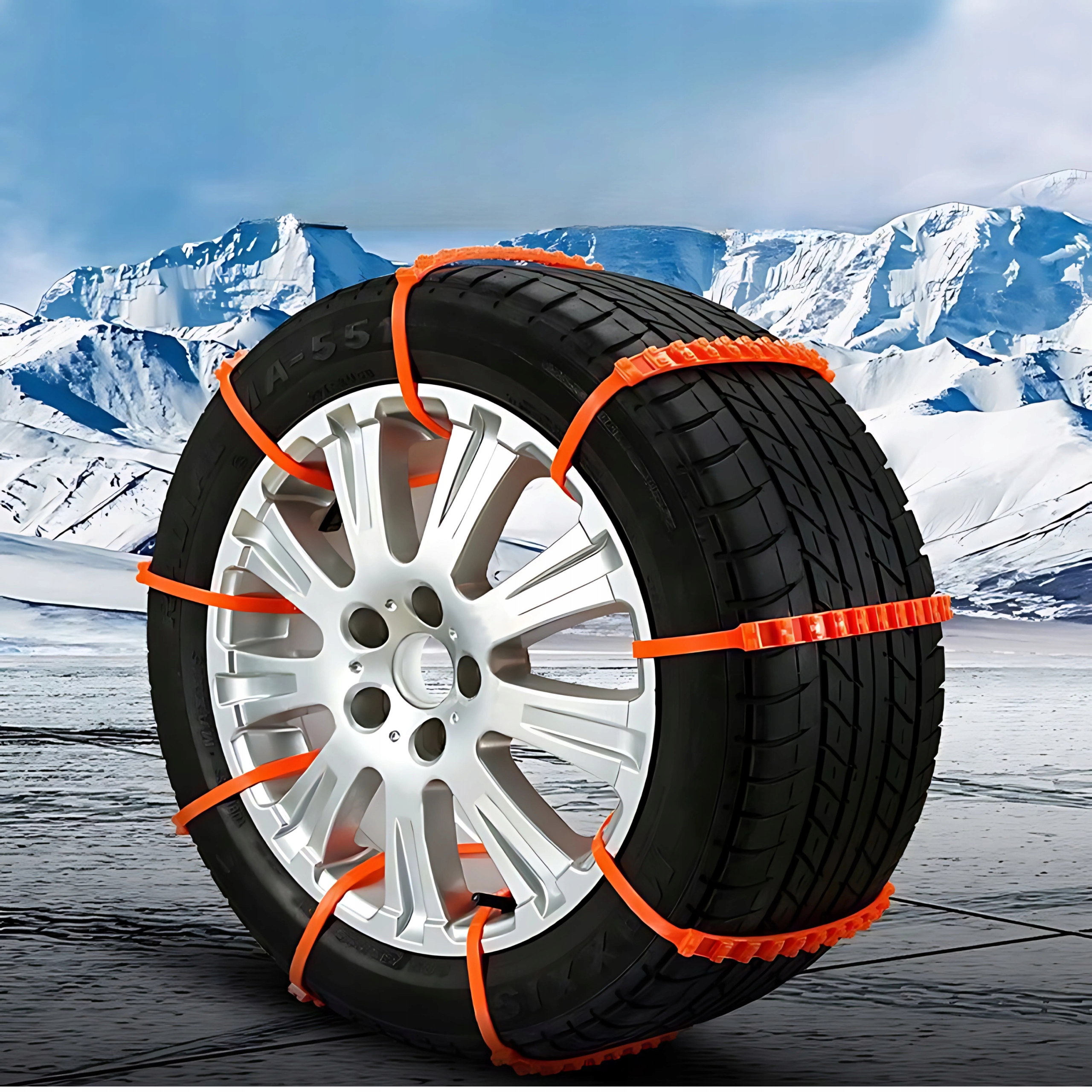 Opaski Zaciskowe na Kola Antyposlizgowe Opaski na Kola Zimowe Wielorazowe