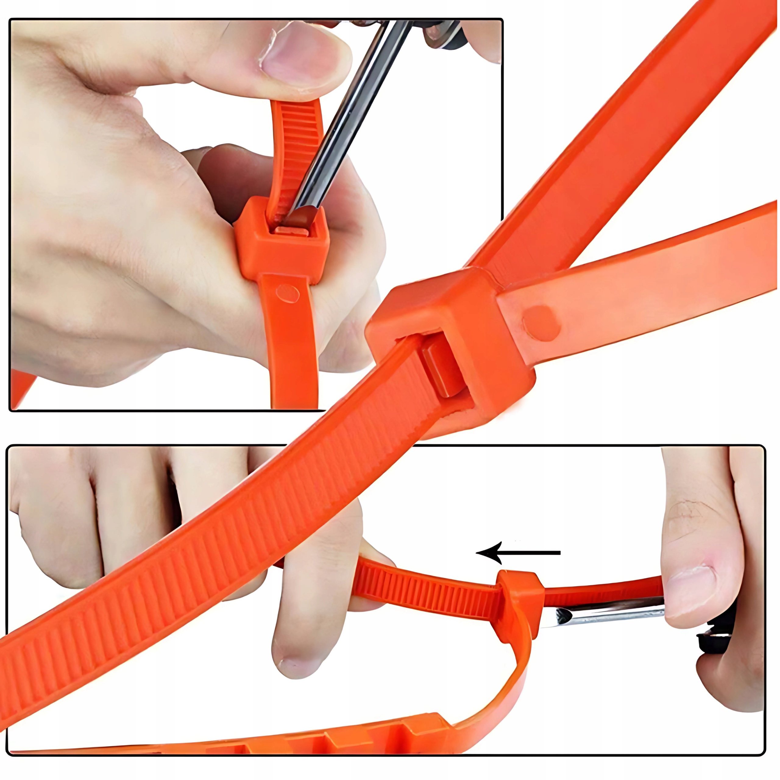 Opaski Zaciskowe na Kola Antyposlizgowe Opaski na Kola Zimowe Wielorazowe