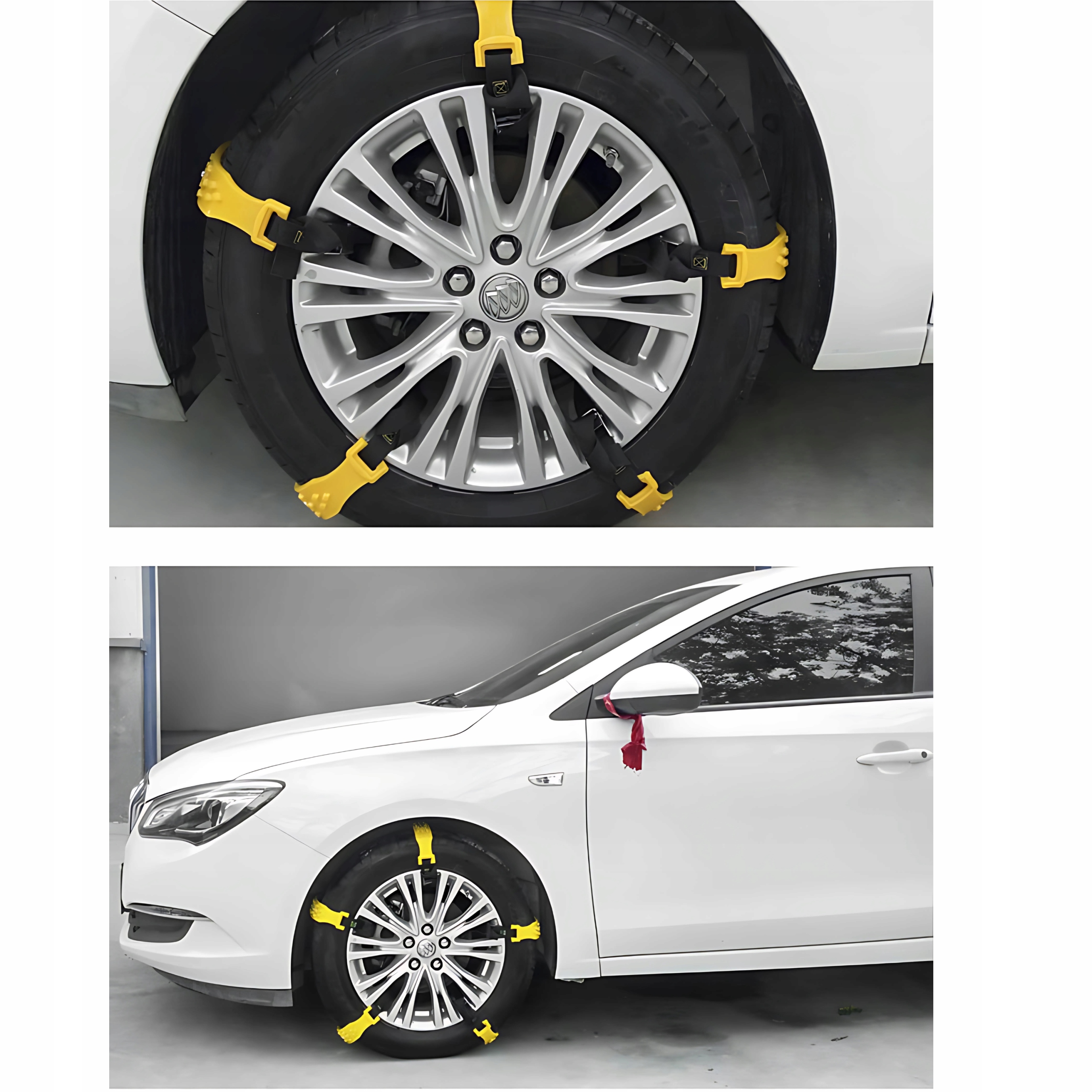 Łańcuchy Śniegowe Uniwersalne Opaski Na Koła Zimowe Antypoślizgowe Komplet