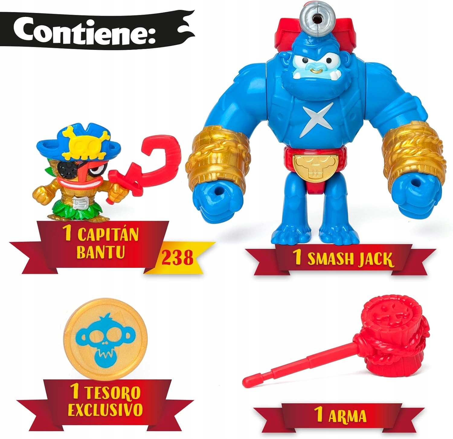 PIRATIX Crazy Jungle Niebieski Goryl Smash Jack