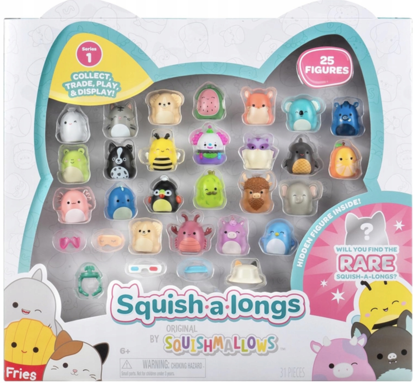 SQUISHMALLOWS Zestaw Figurek Squish a longs 25 szt