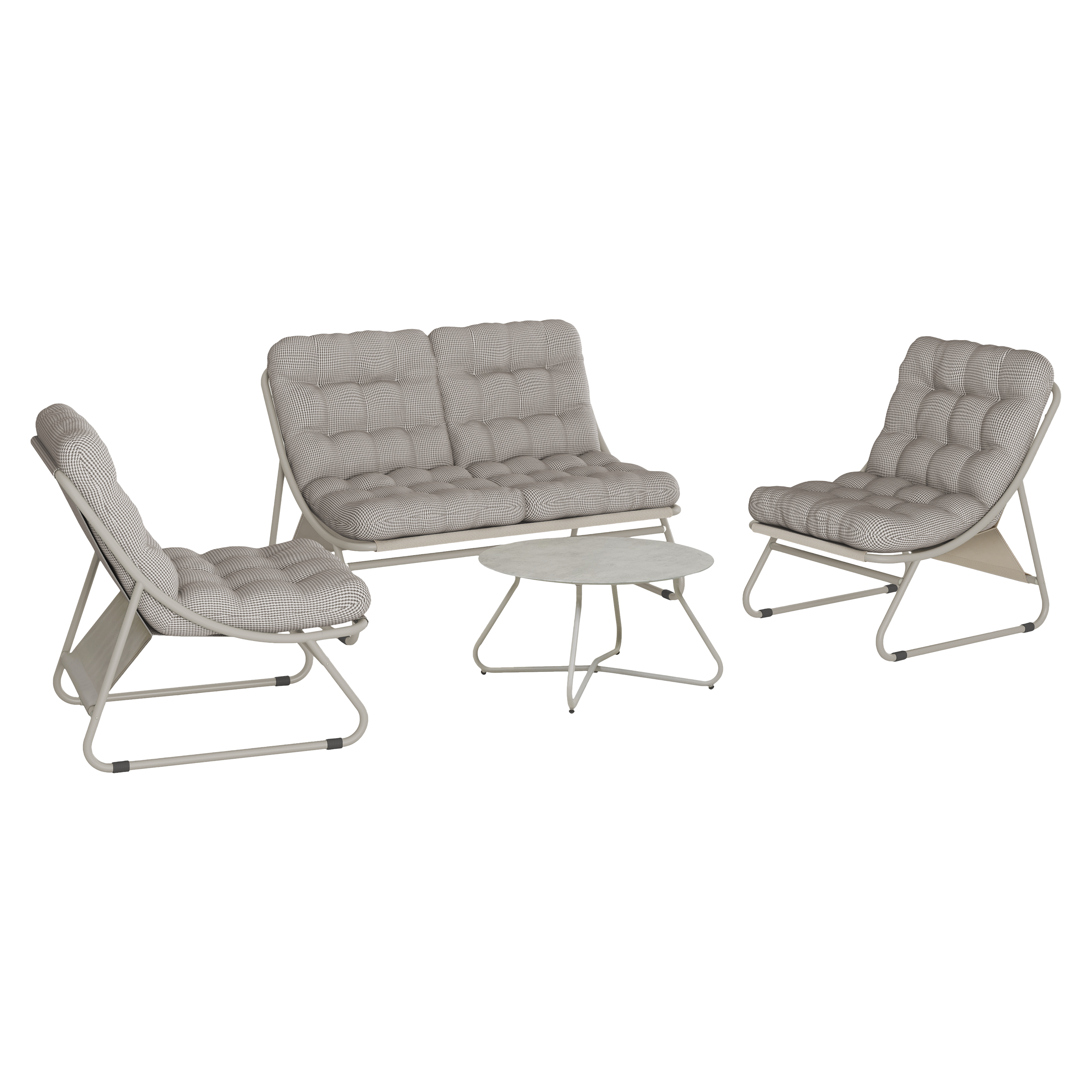 ZESTAW MEBLI OGRODOWYCH CLOUD WYPOCZYNKOWO-KAWOWY PEPITKA