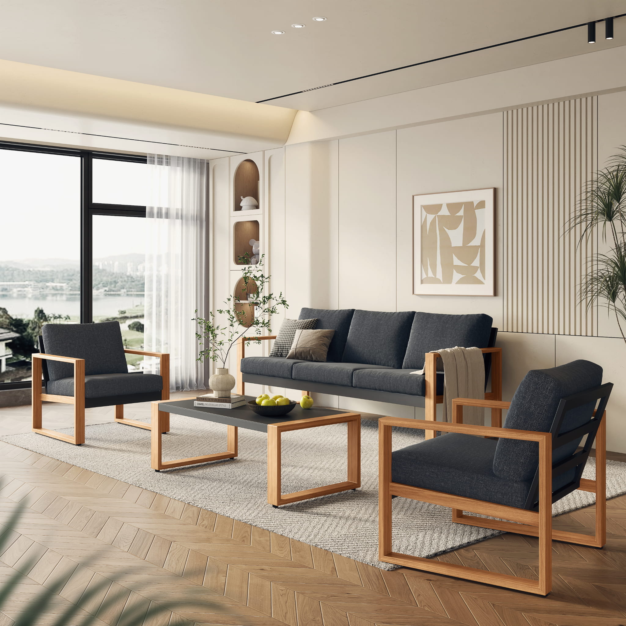 ZESTAW MEBLI OGRODOWYCH DUISBURG CS DLA 5 OSÓB