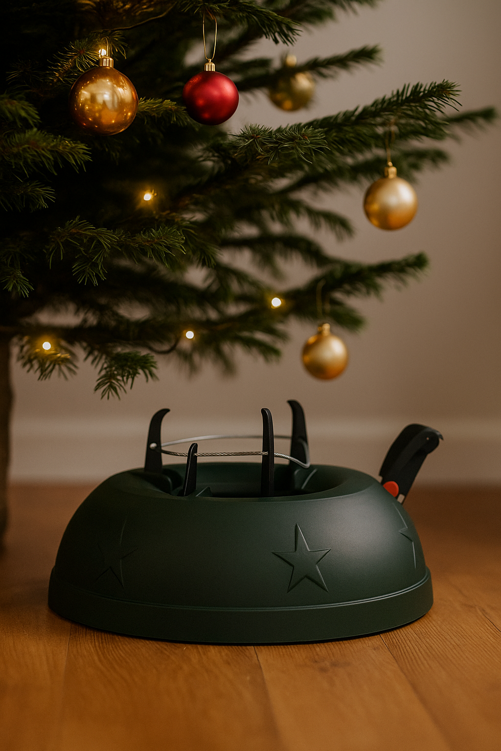 STOJAK POD CHOINKĘ ZIELONY STABILNY POJEMNIK NA WODĘ 1 L