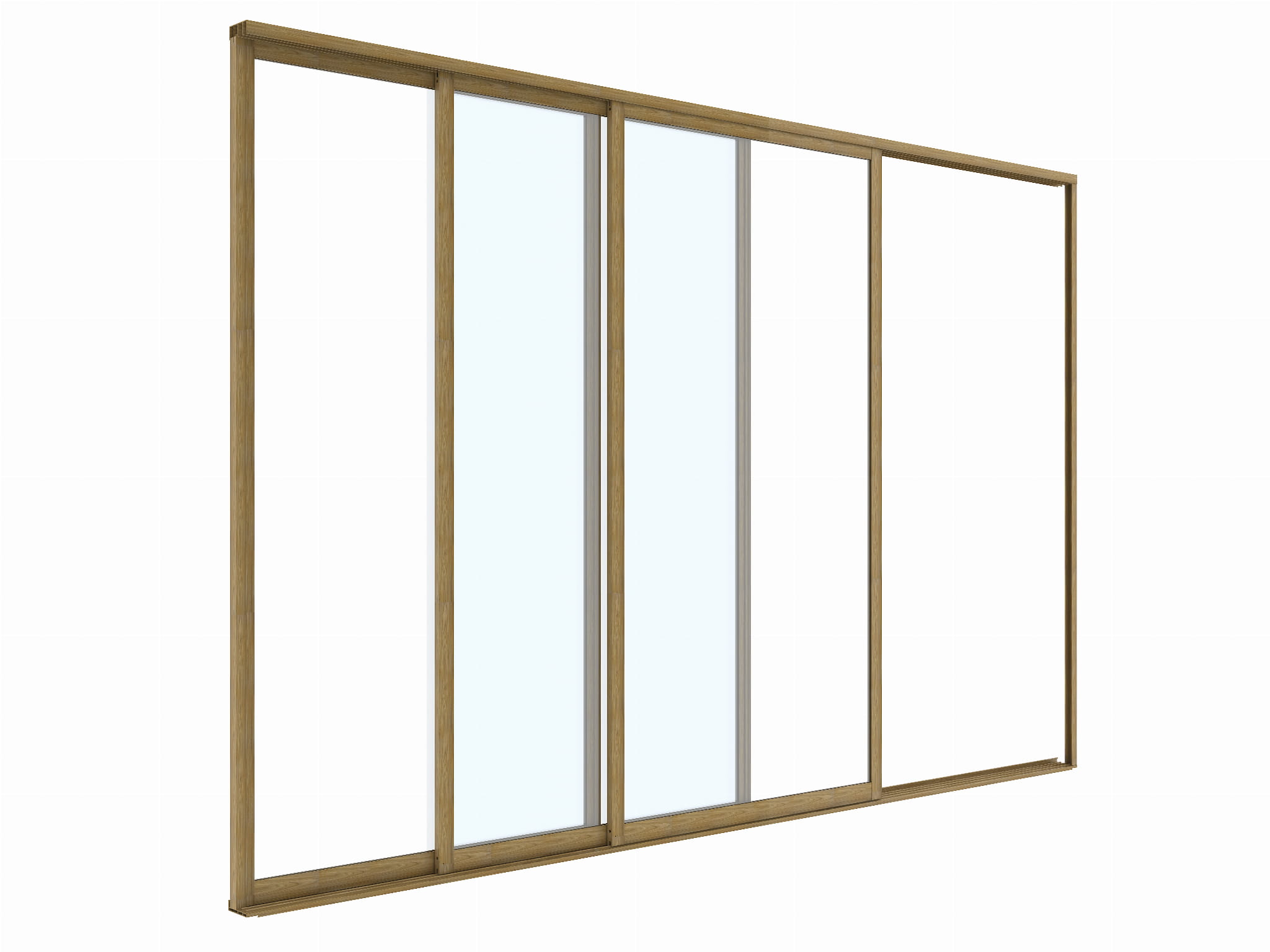DRZWI PRZESUWNE SZKLANE LUXE 3M KOLOR DREWNA