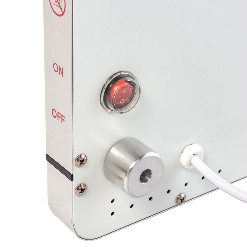 GRZEJNIK KONWEKTOROWY SZKLANY GH-08 Z WYŚWIETLACZEM LCD BIAŁY