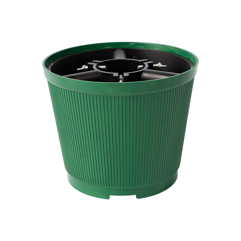 STOJAK NA CHOINKĘ ZIELONY REGULOWANY 2W1 Z POJEMNIKIEM NA WODĘ 31 CM