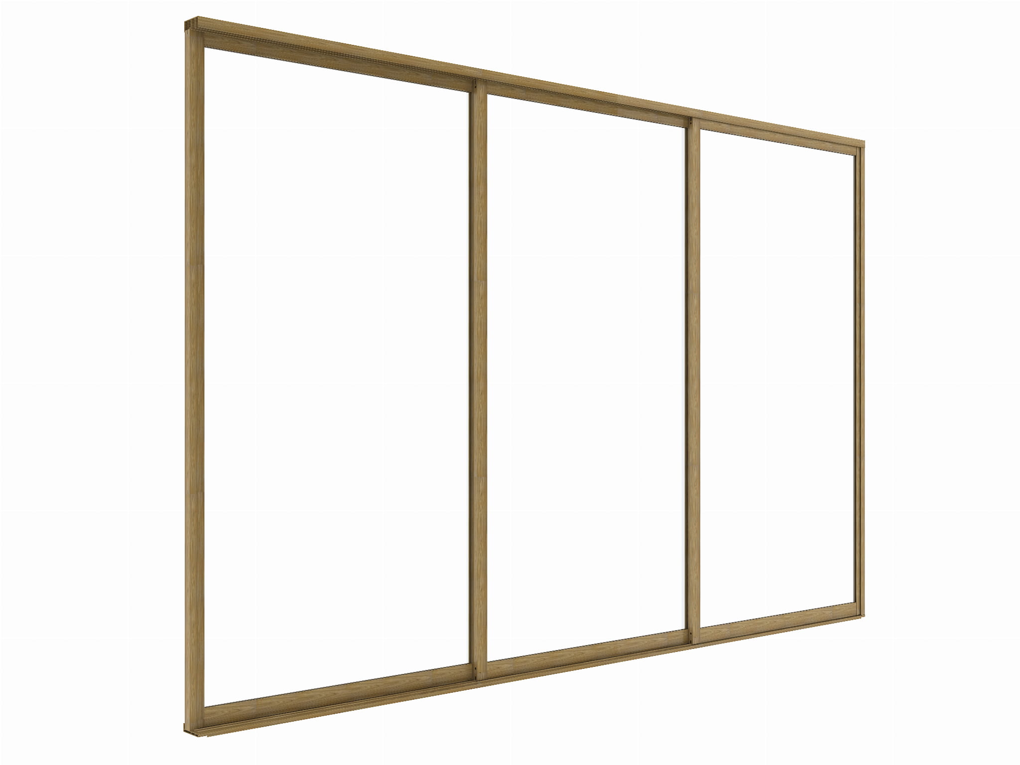 DRZWI PRZESUWNE SZKLANE LUXE 4M 370X238 CM KOLOR DREWNA