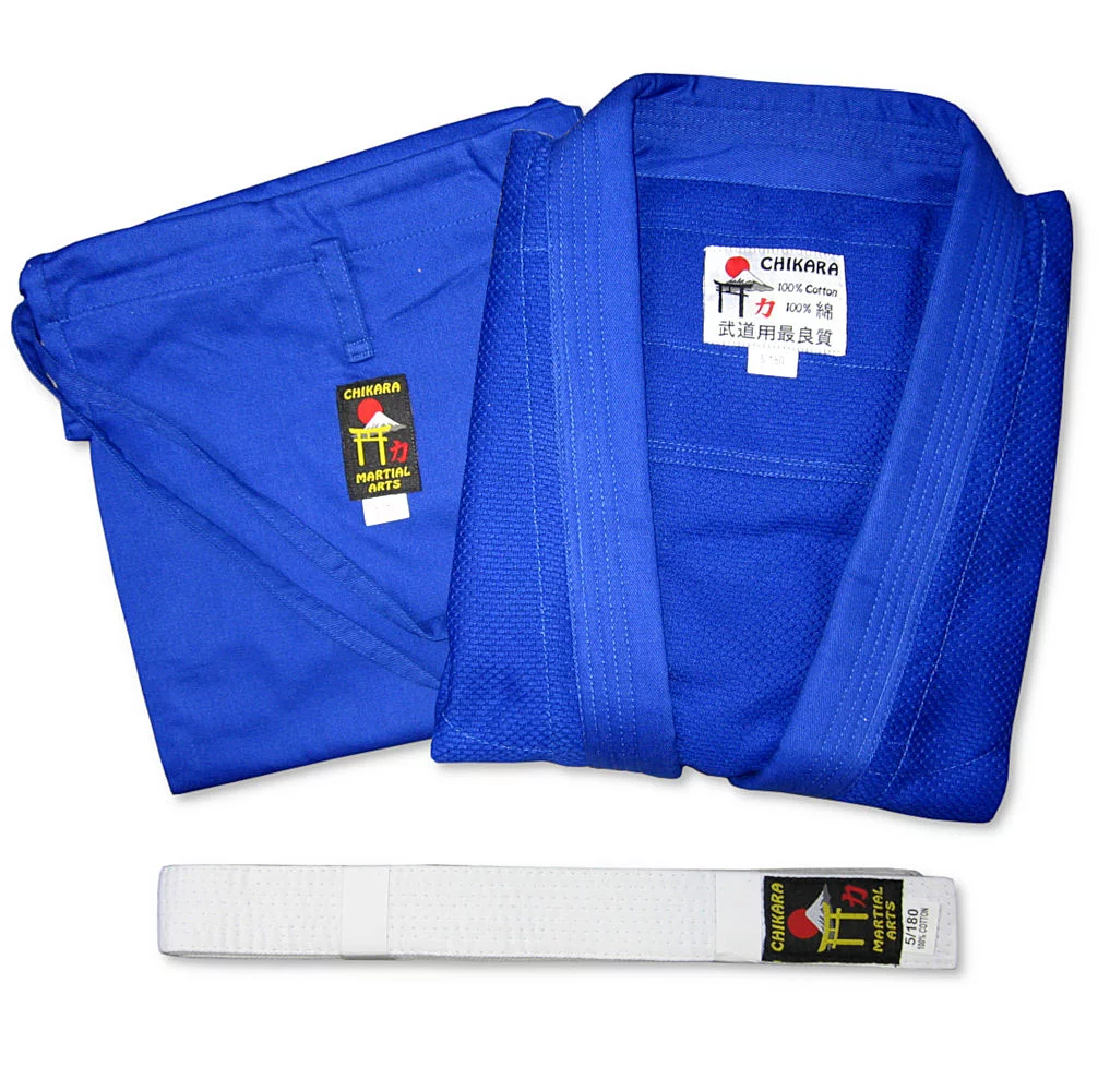 Judogi Chikara 450 G Niebieskie 170 cm