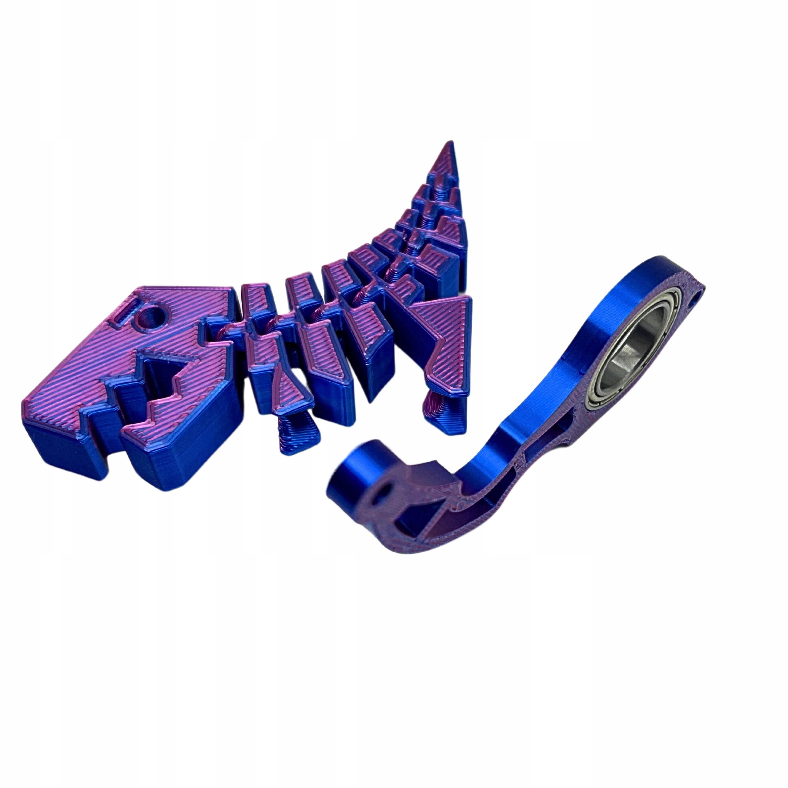 KEYSPINNER KEYRAMBIT BRELOK DO KLUCZY Zestaw + Dino TIKTOK KOLOR MIDNIGHT