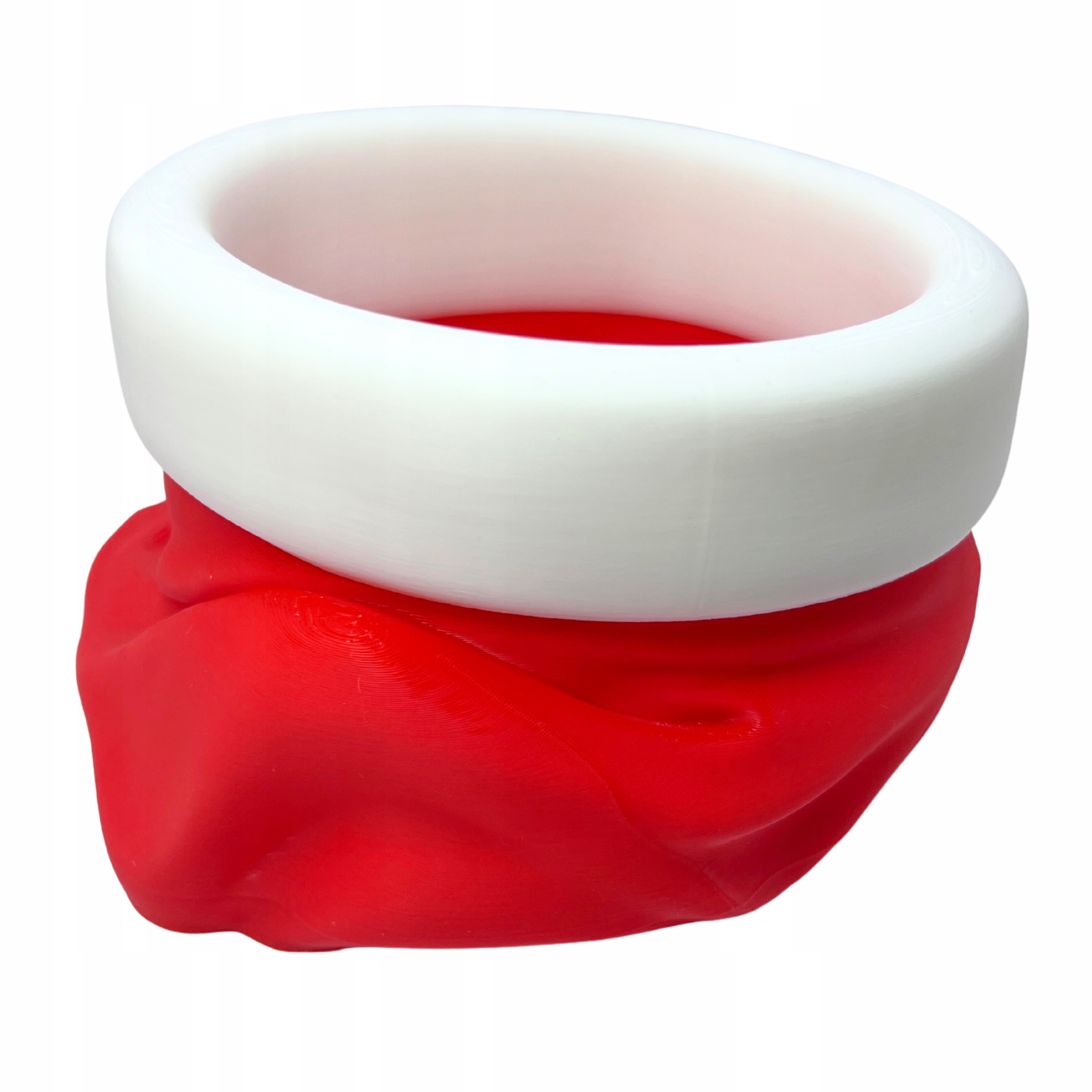 Czapka Mikołaja Świąteczny Pojemnik na Cukierki ozdoby organizer na gadżety