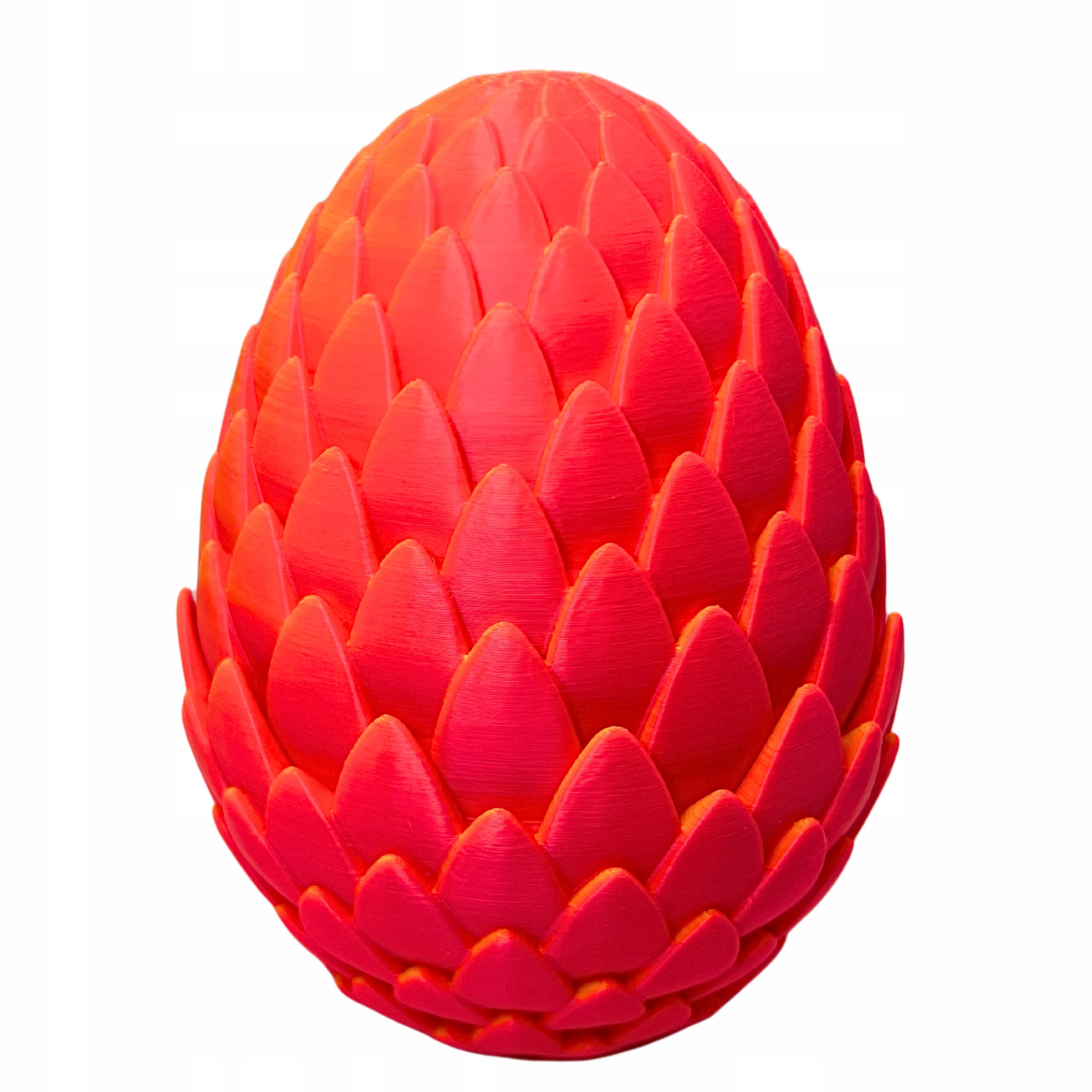 Smocze jajo 13 cm neon druk 3d otwierane pojemnik figurka fantasy