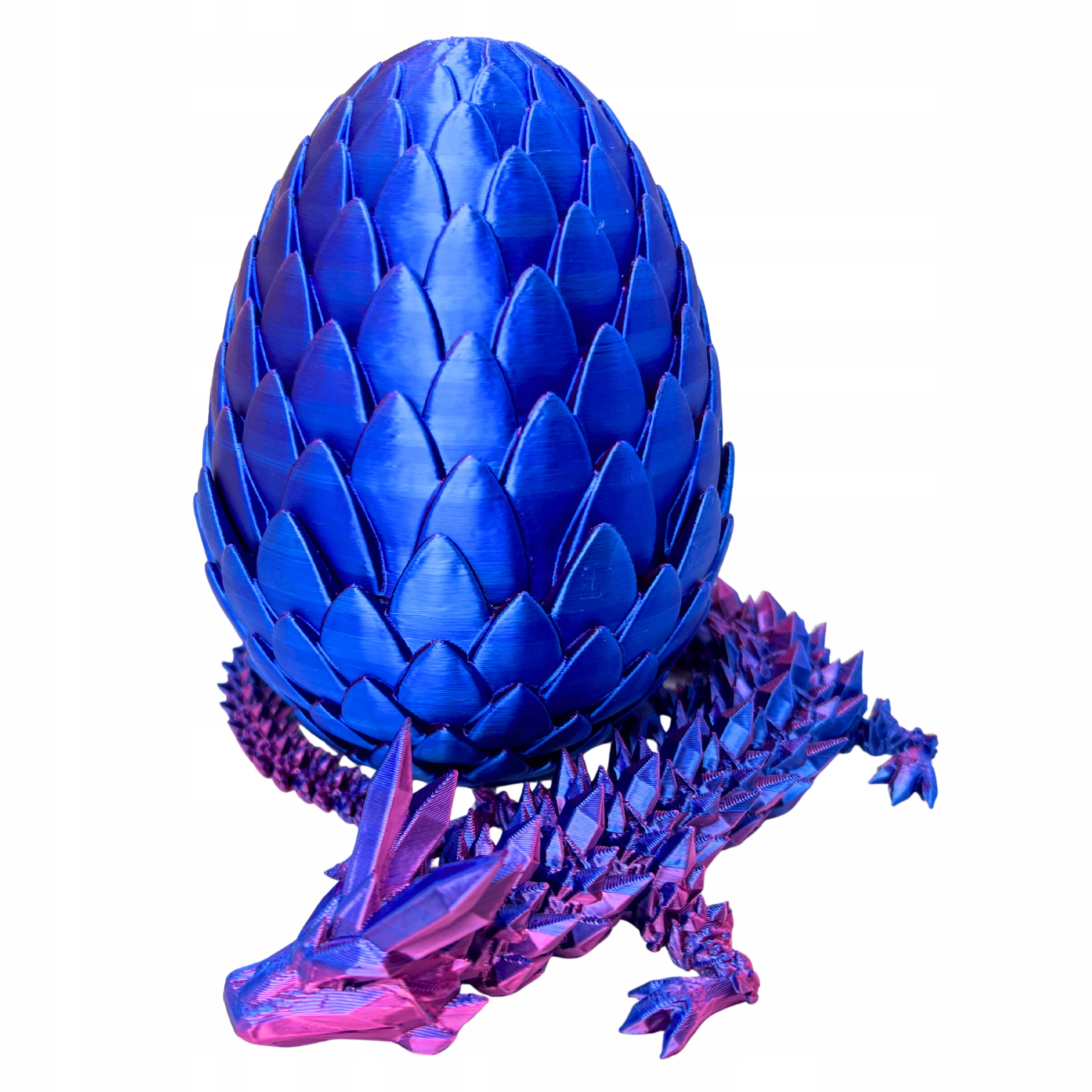 Kryształowy smok 39 cm z jajem Midnight figurka smok dekoracja 3d Dragon