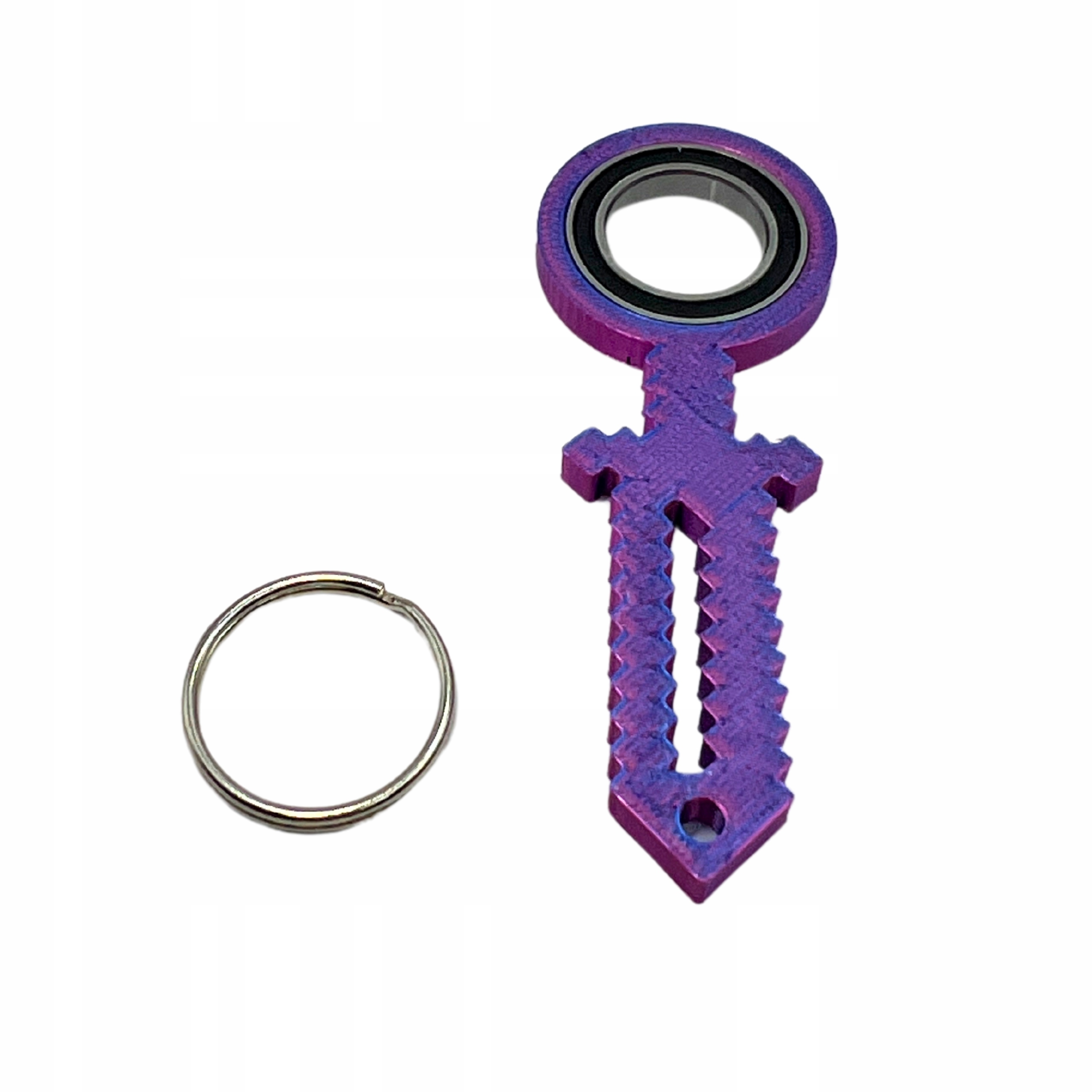 KEYRAMBIT KEYSPINNER BRELOK TIKTOK MIECZ MINECRAFT KOLOR GALAXY Midnight