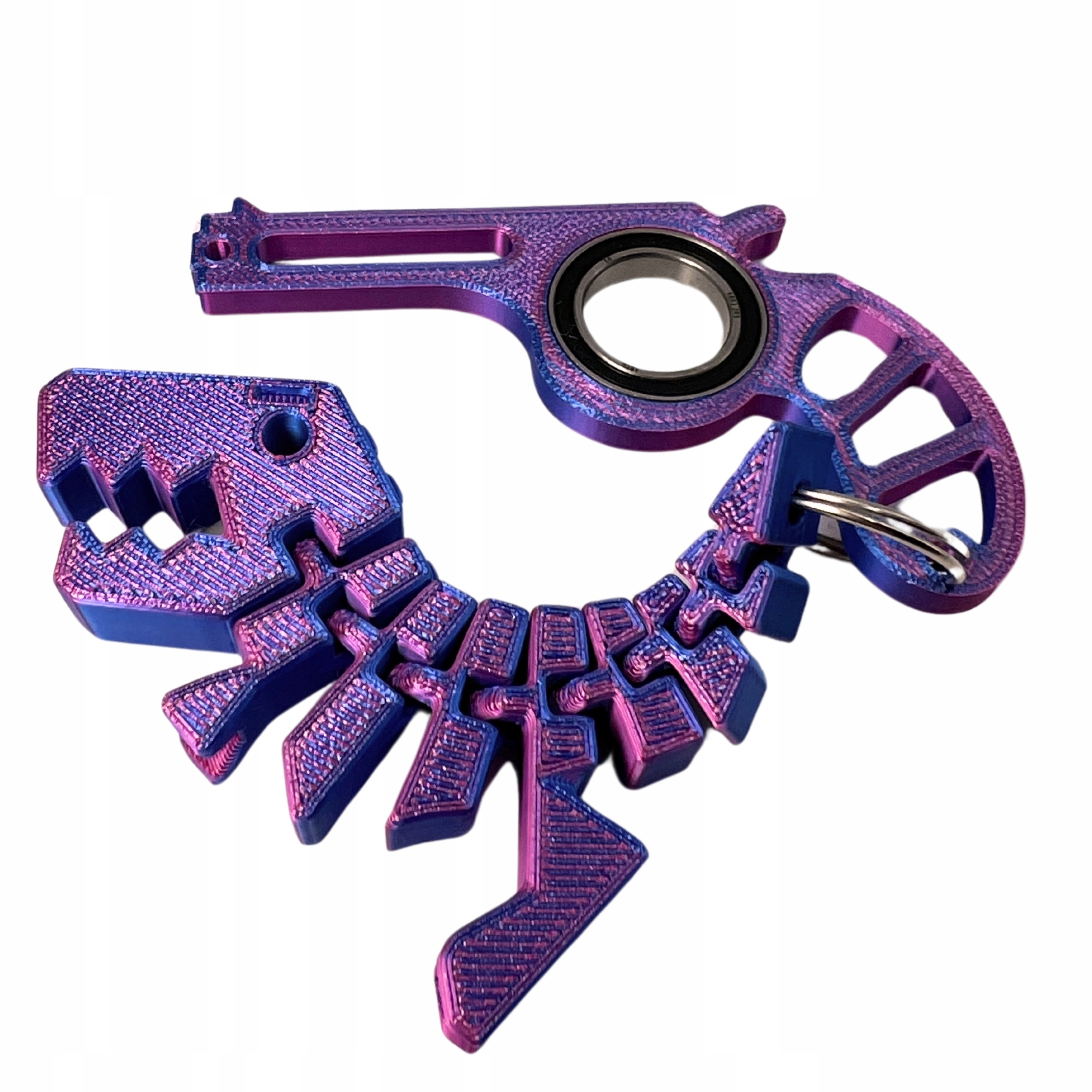 Keyrambit KEYSPINNER BRELOK + FLEXI REX DINO ZESTAW KOLOR Midnight City