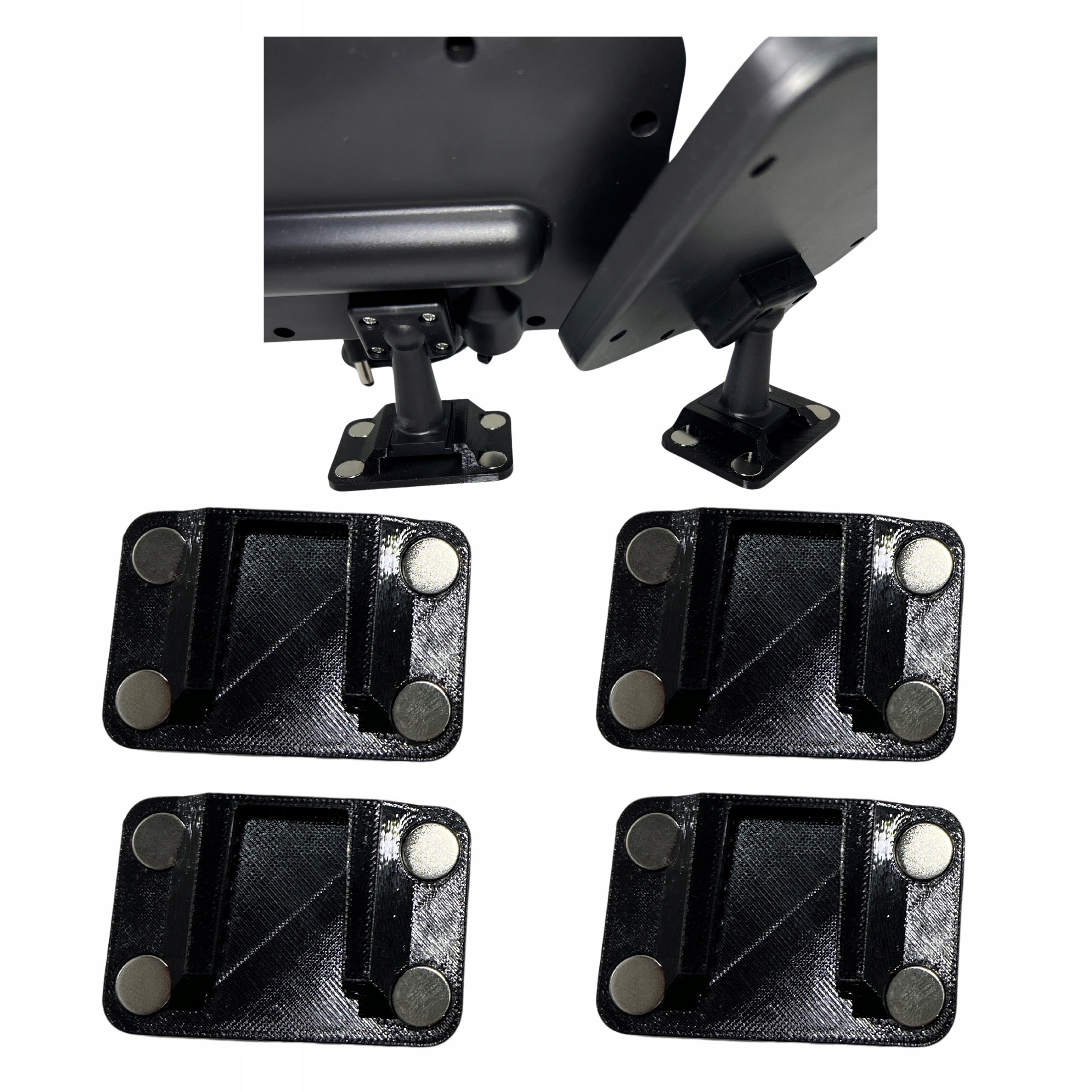 4X MOCNY UCHWYT MAGNETYCZNY DO LAMPA SOLARNA LED Z CZUJNIKIEM RUCHU