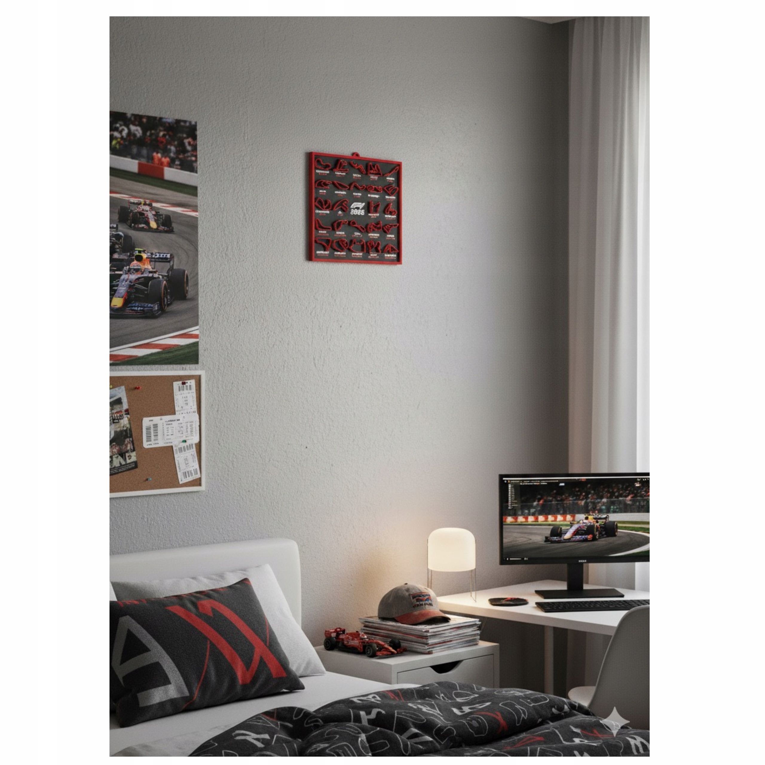 Kalendarz F1 2026 tory wyścigowe daty Grand Prix, model 3D, moto gadżet