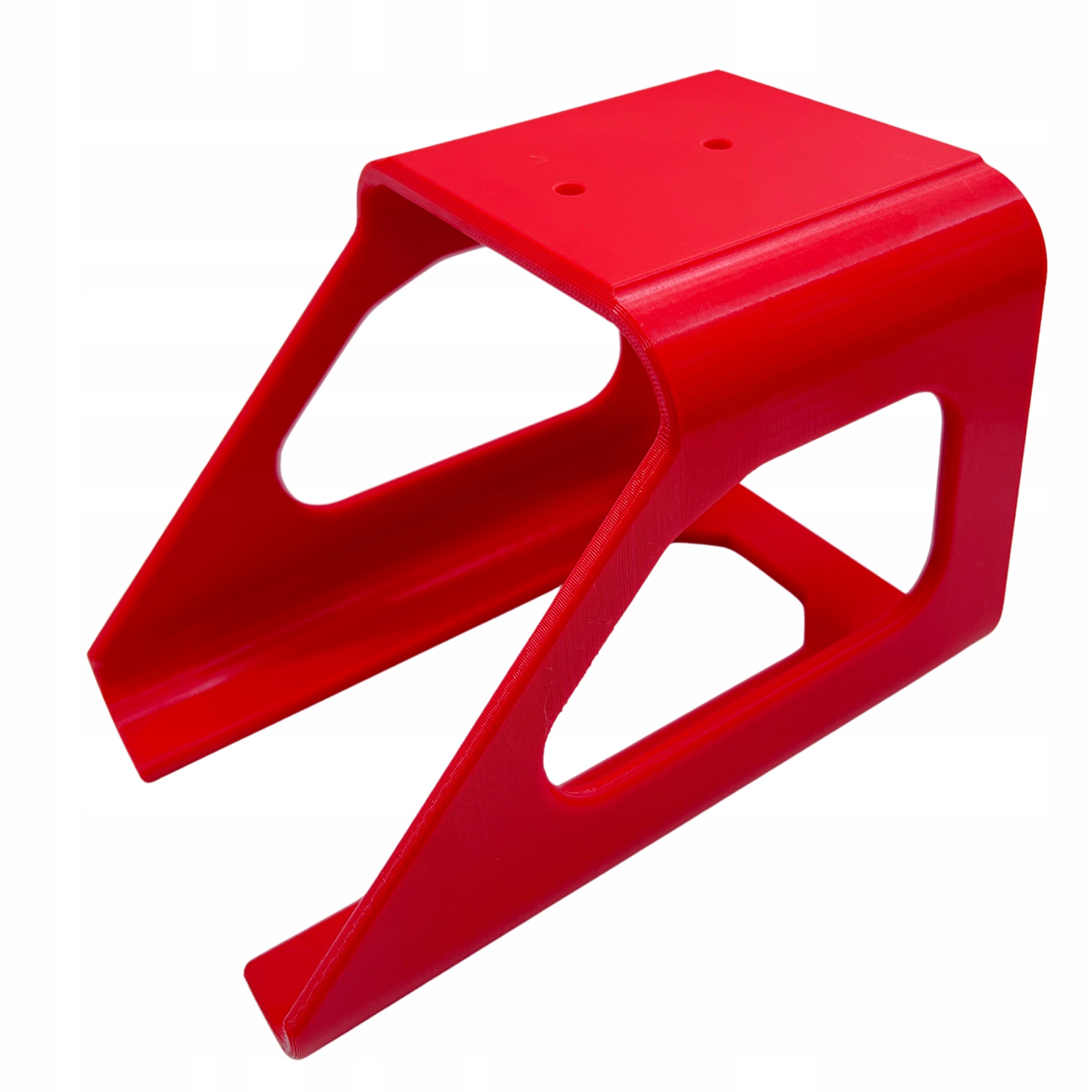 Uniwersalny mocny czerwony uchwyt na dmuchawę wkrętarkę otwór 80x80 mm