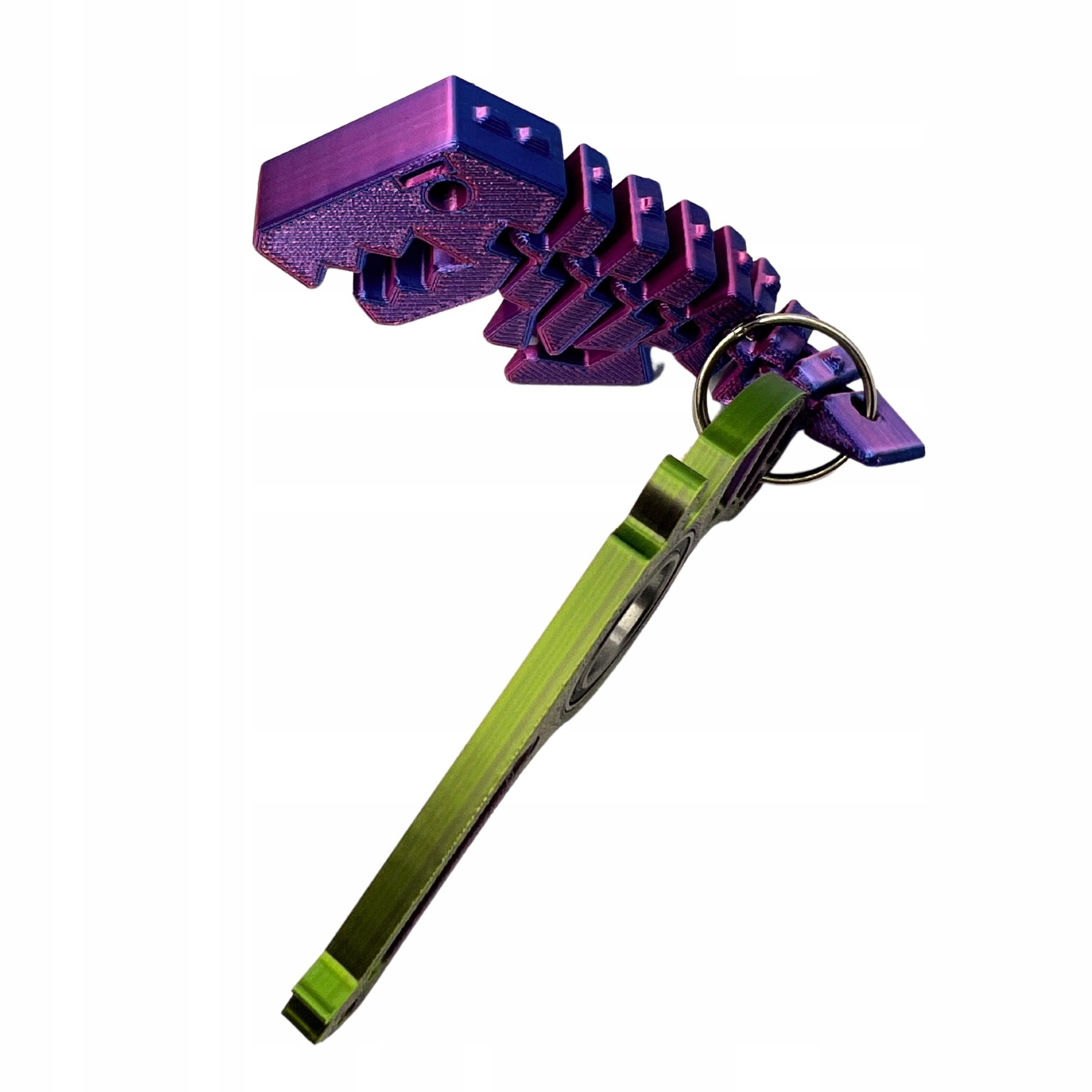 Keyrambit KEYSPINNER BRELOK + FLEXI REX DINO ZESTAW KOLOR Midnight GOBLIN
