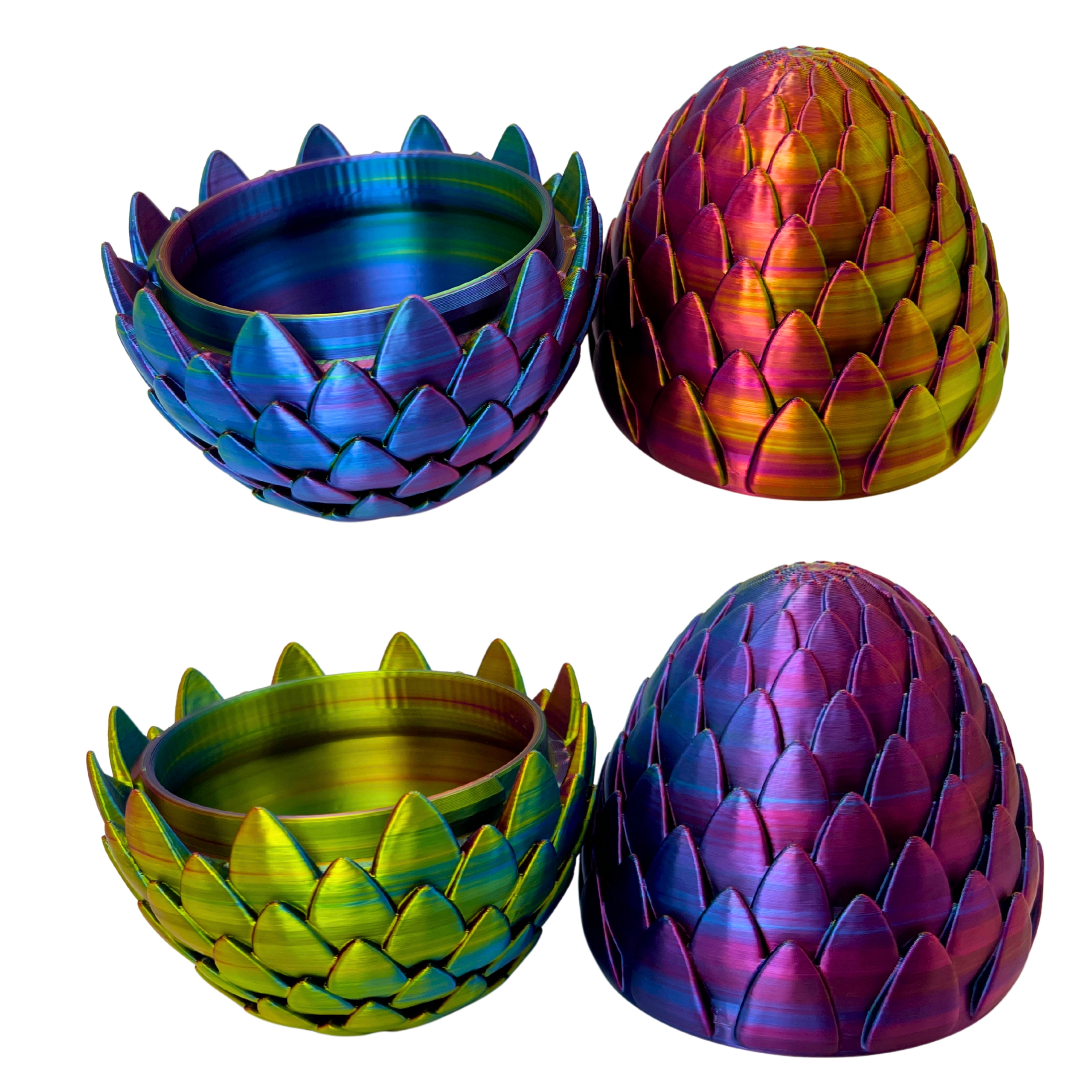 Smocze jajo 13 cm carnival druk 3d otwierane pojemnik figurka fantasy