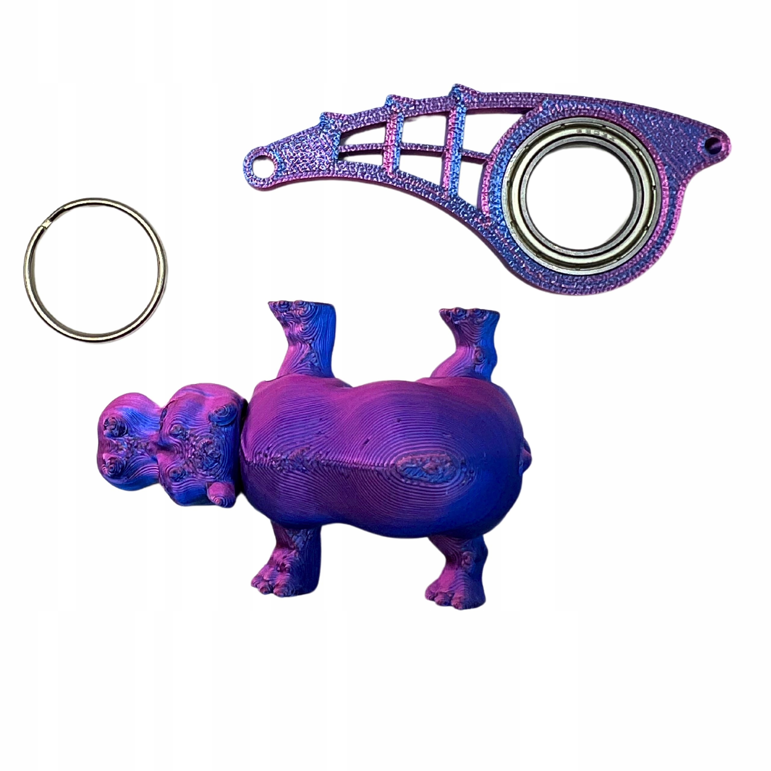 Brelok do kluczy Keyrambit Keyspinner zestaw Hipo kolor Midnight TIKTOK