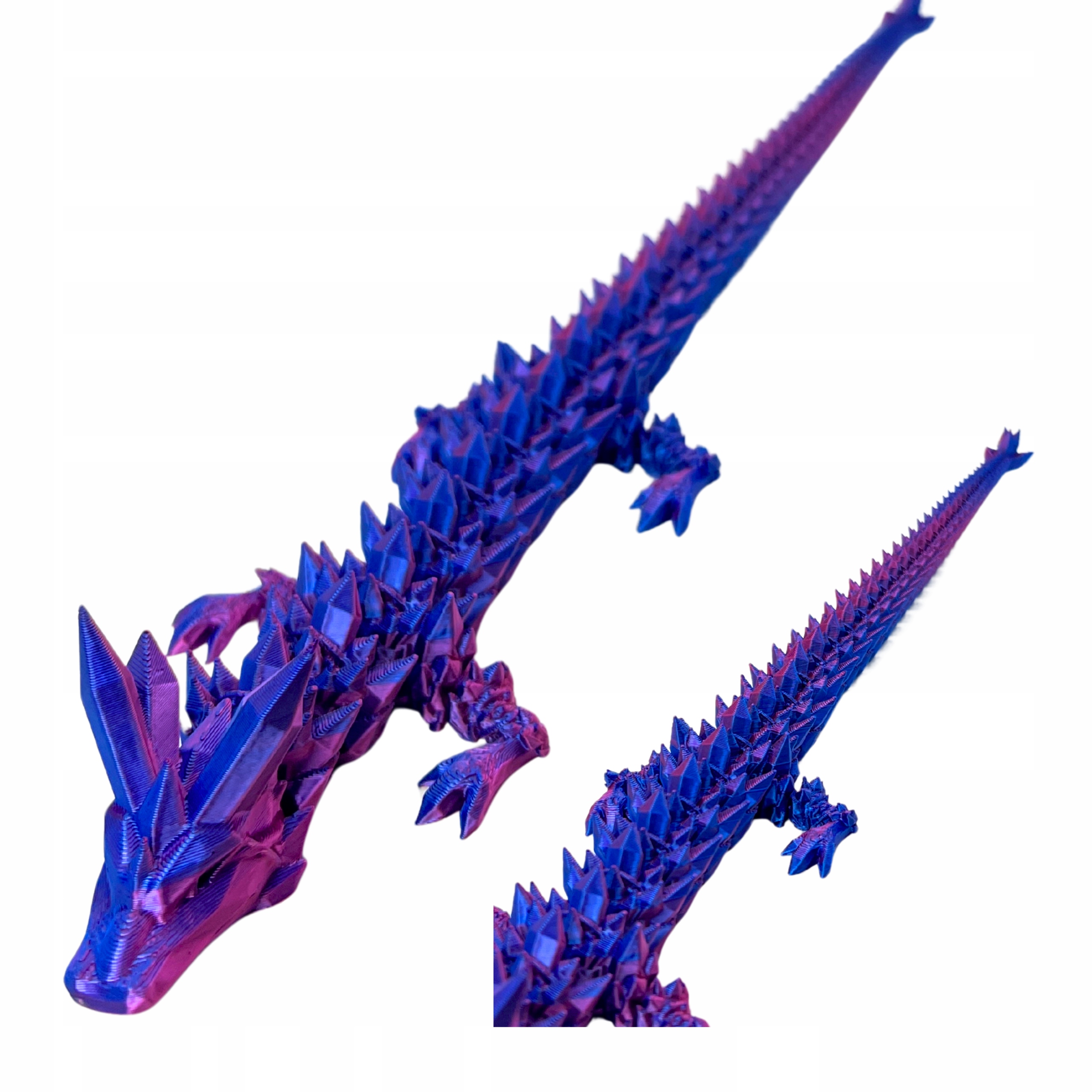 Kryształowy smok crystal dragon figurka 3d ruchoma 39 cm midnight Prezent