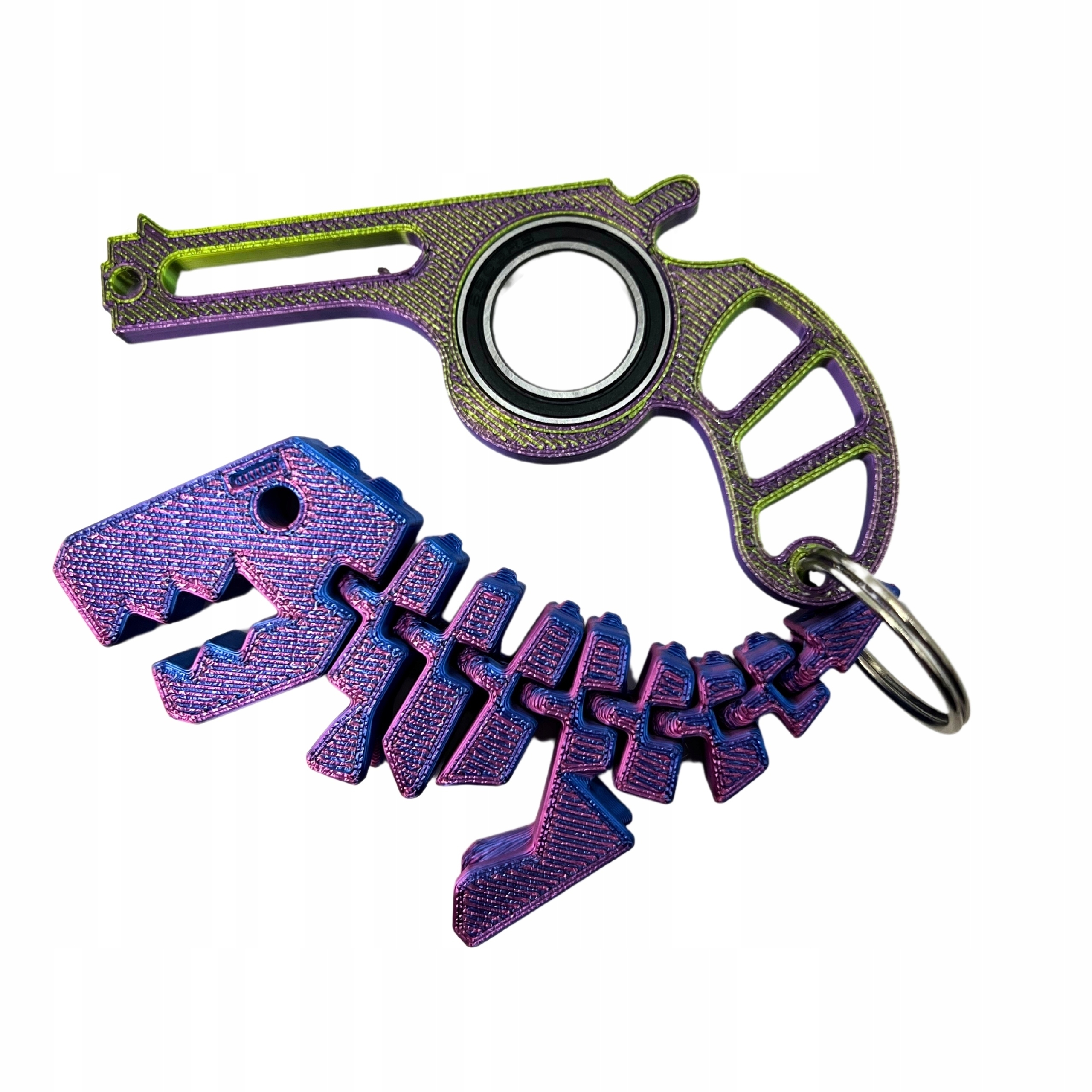 Keyrambit KEYSPINNER BRELOK + FLEXI REX DINO ZESTAW KOLOR Midnight GOBLIN