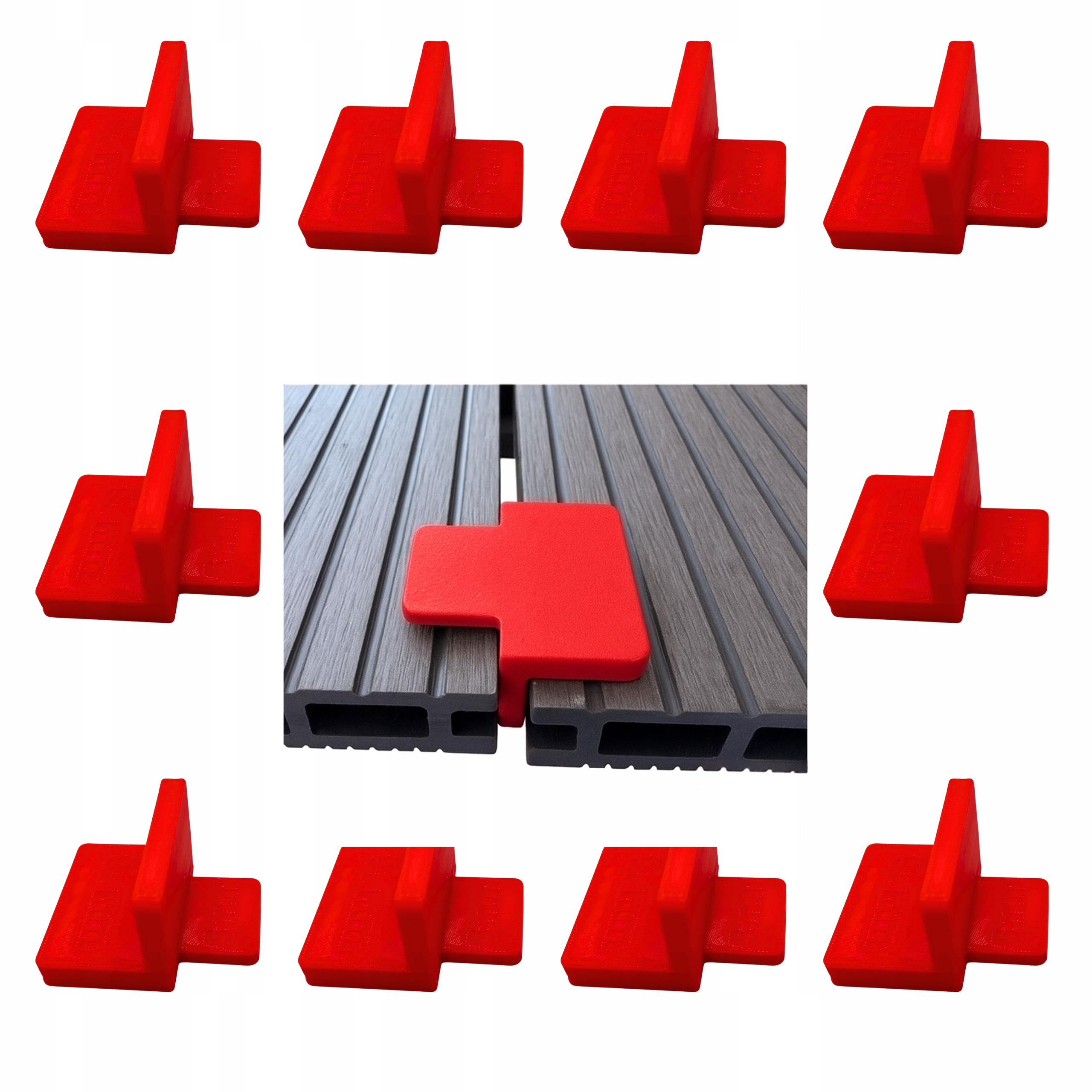10x Dystans do desek tarasowych STABILIZACJA DESEK 5 mm 7 mm 9 mm