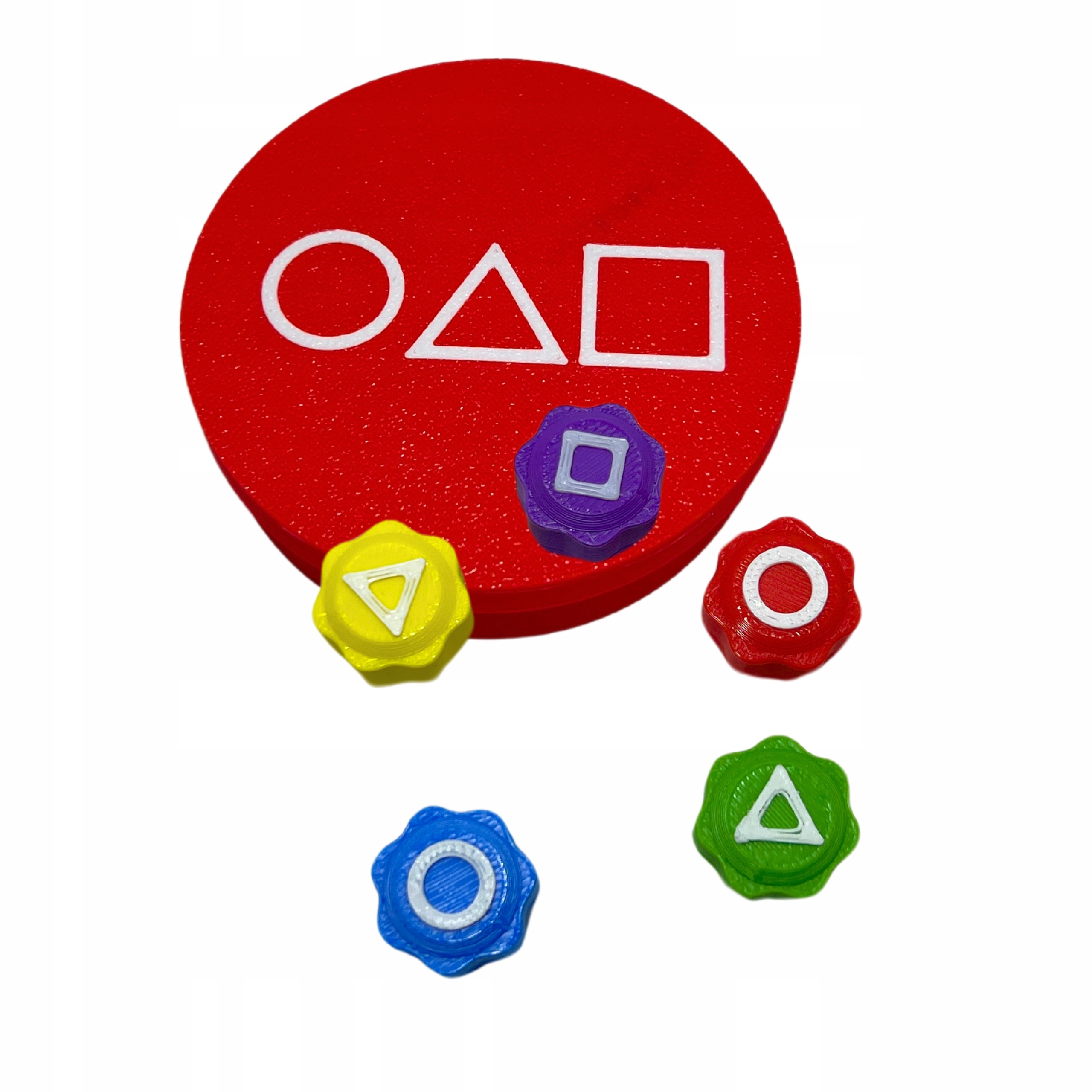 KOŚCI KOREAŃSKIEJ GRY GONGGI GONGI CONGGI SQUID GAME HACELE CIĘŻKIE RED BOX