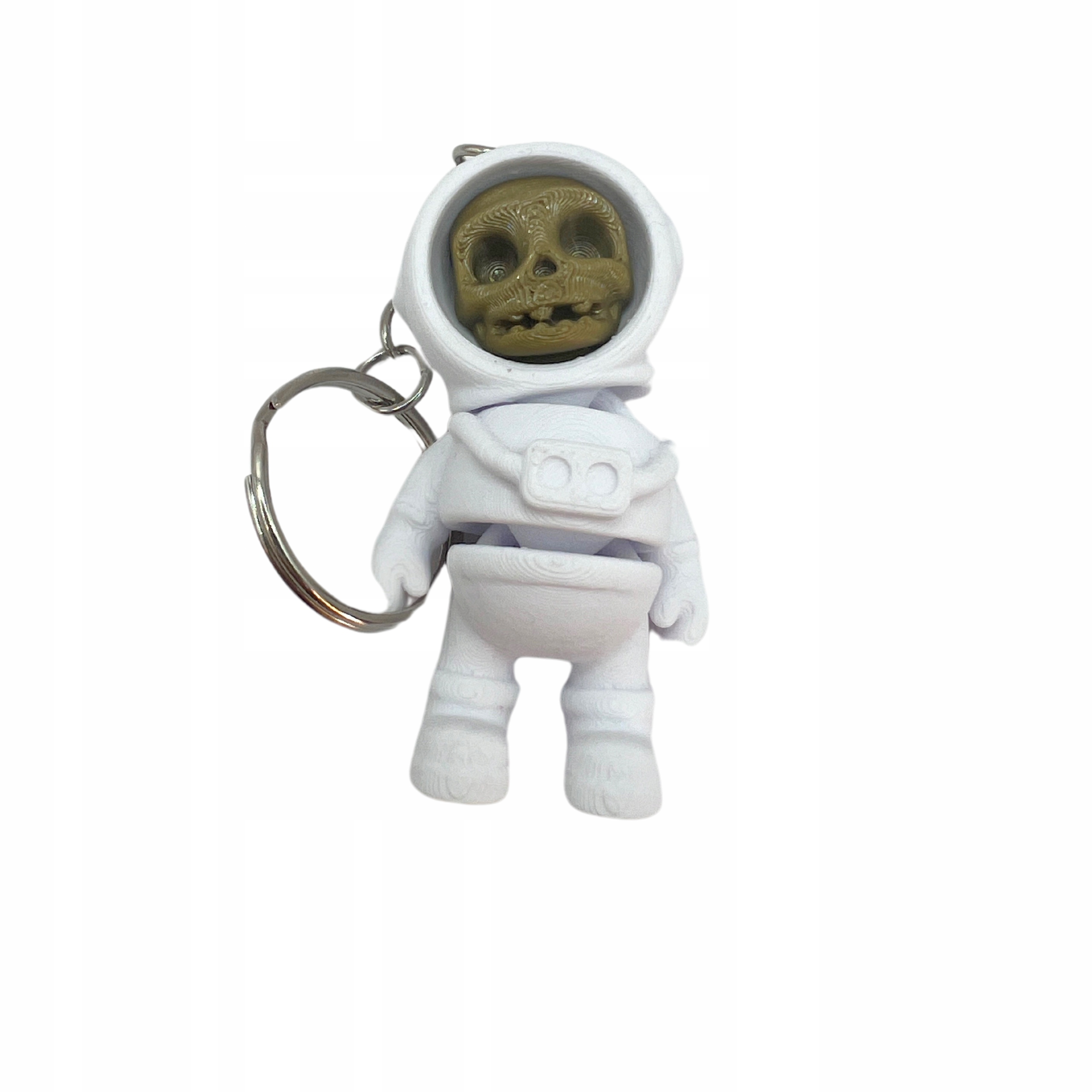 BRELOK DO KLUCZY BRELOCZEK MINI ASTRONAUTA SZKIELETOR 3D JAKOSĆ PREZENT