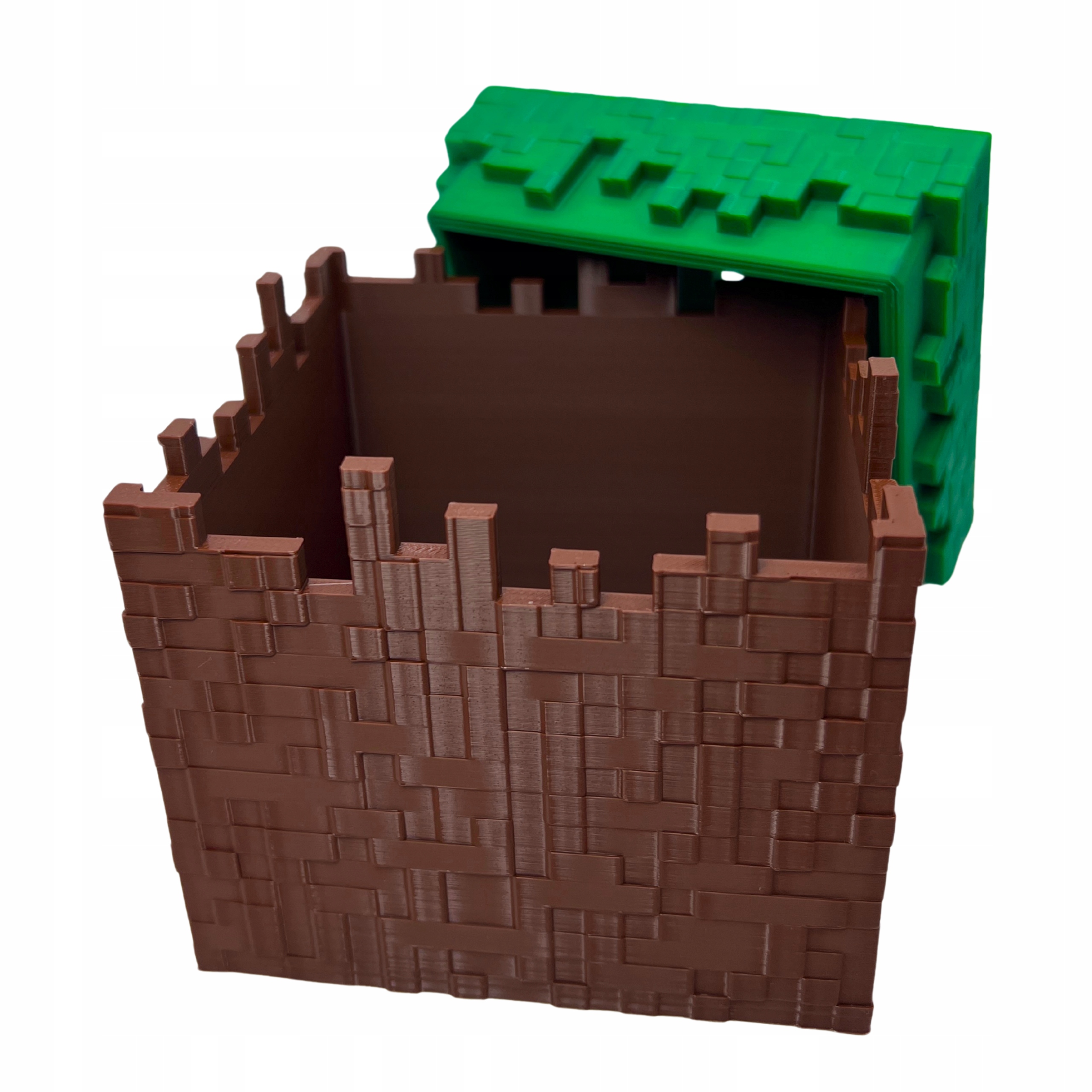 Skarbonka Minecraft na monety prezent 3d dekoracja pudełko Trawa Grass