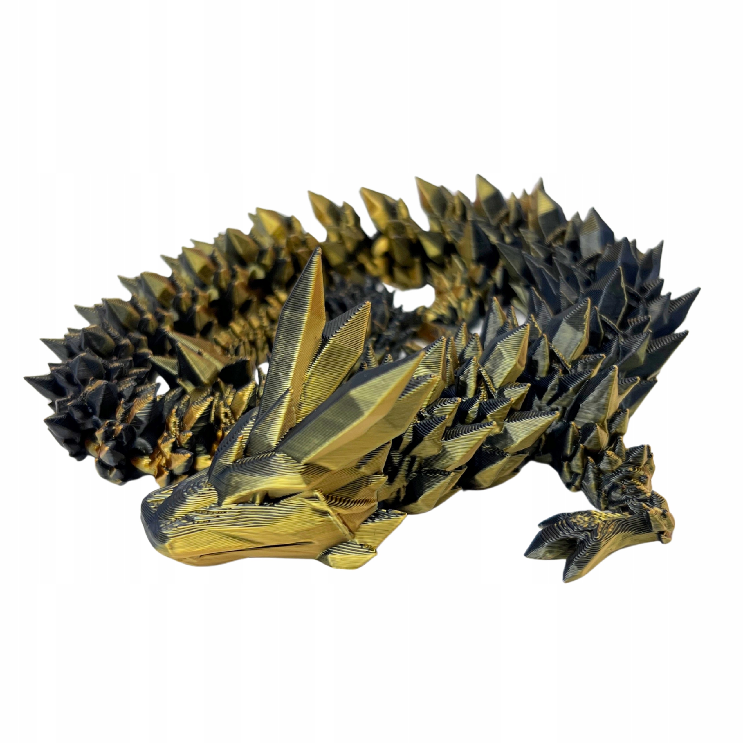 Smok kolekcjonerski 3D Mistic Tiger ruchomy figurka prezent 39 cm crystal