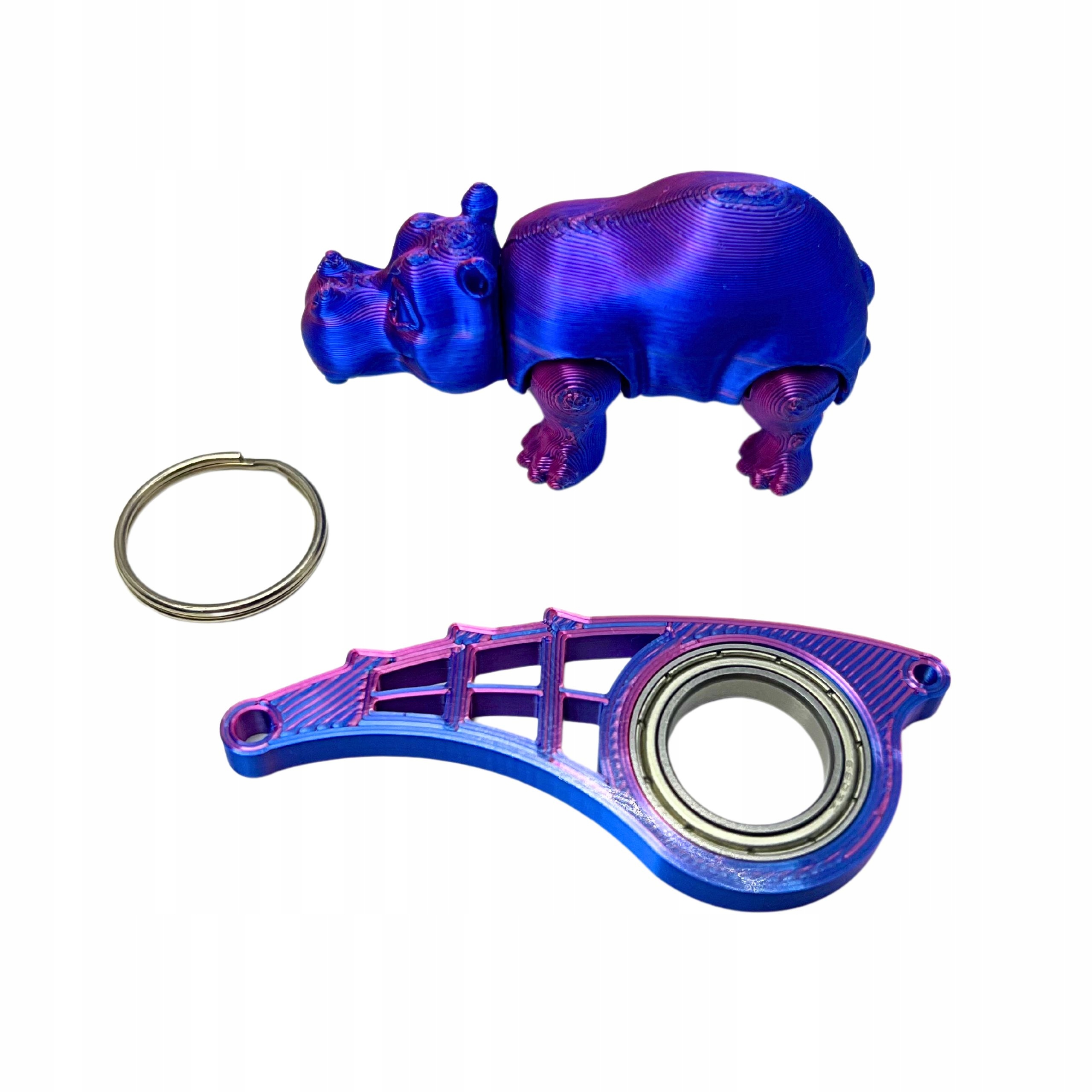 Brelok do kluczy Keyrambit Keyspinner zestaw Hipo kolor Midnight TIKTOK
