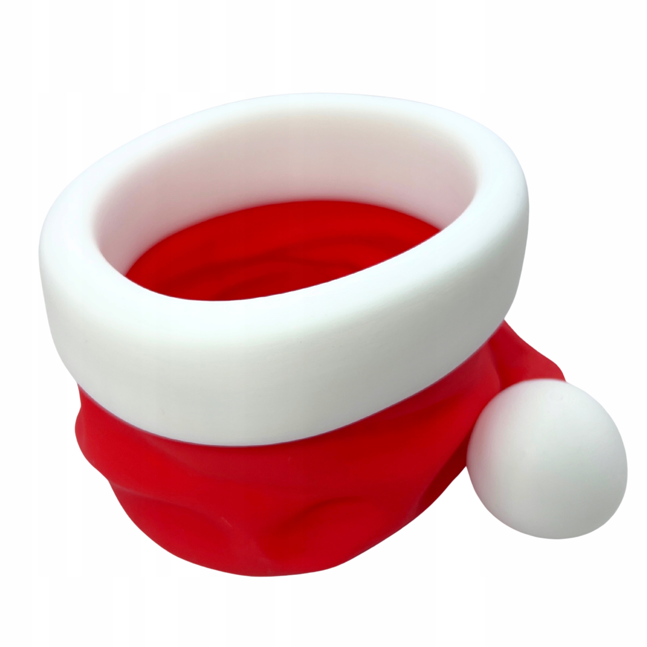 Czapka Mikołaja Świąteczny Pojemnik na Cukierki ozdoby organizer na gadżety