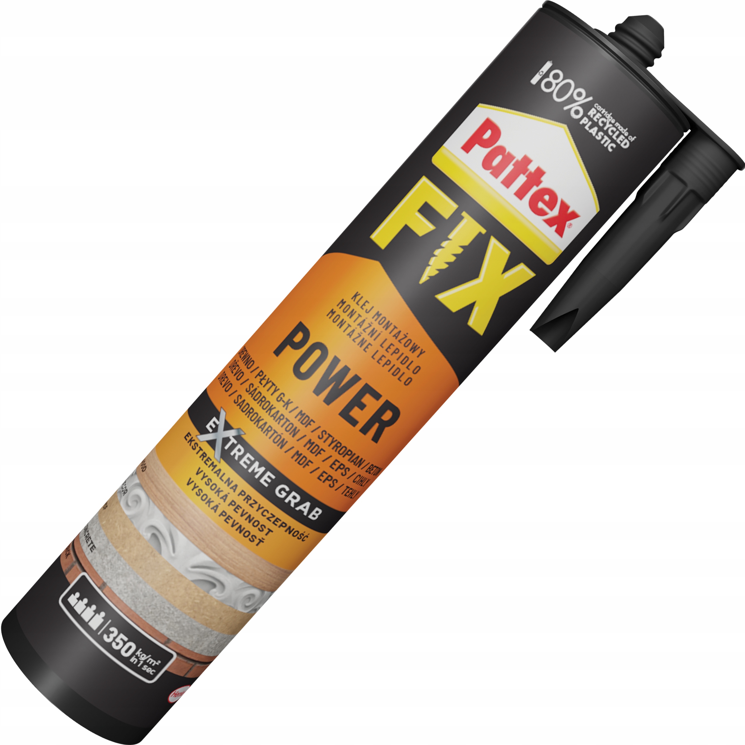 Klej Montażowy Uniwersalny Pattex Extreme Power Biały 385 ml Super Mocny