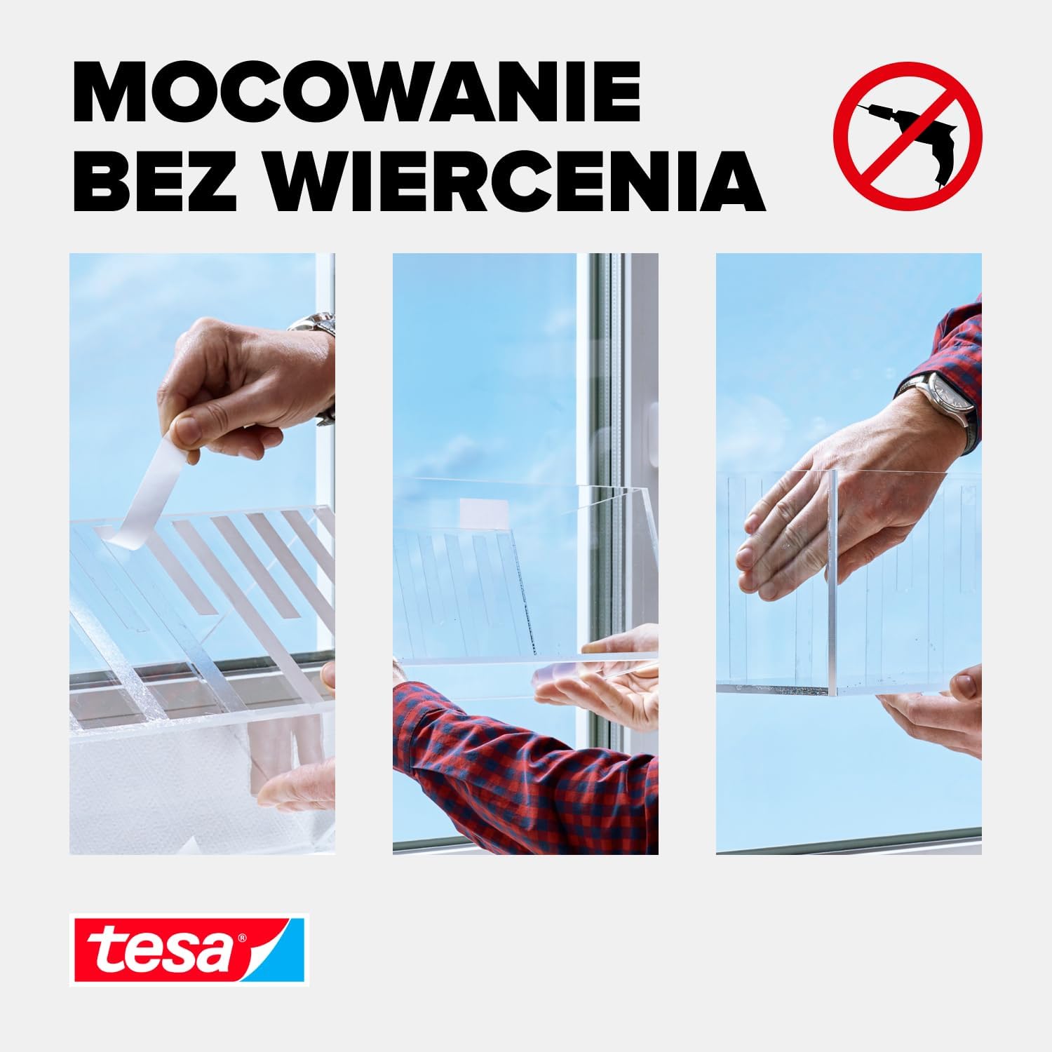 Dwustronna Taśma Klejąca Montażowa Tesa 19mm x 1,5 m Mocna Przezroczysta
