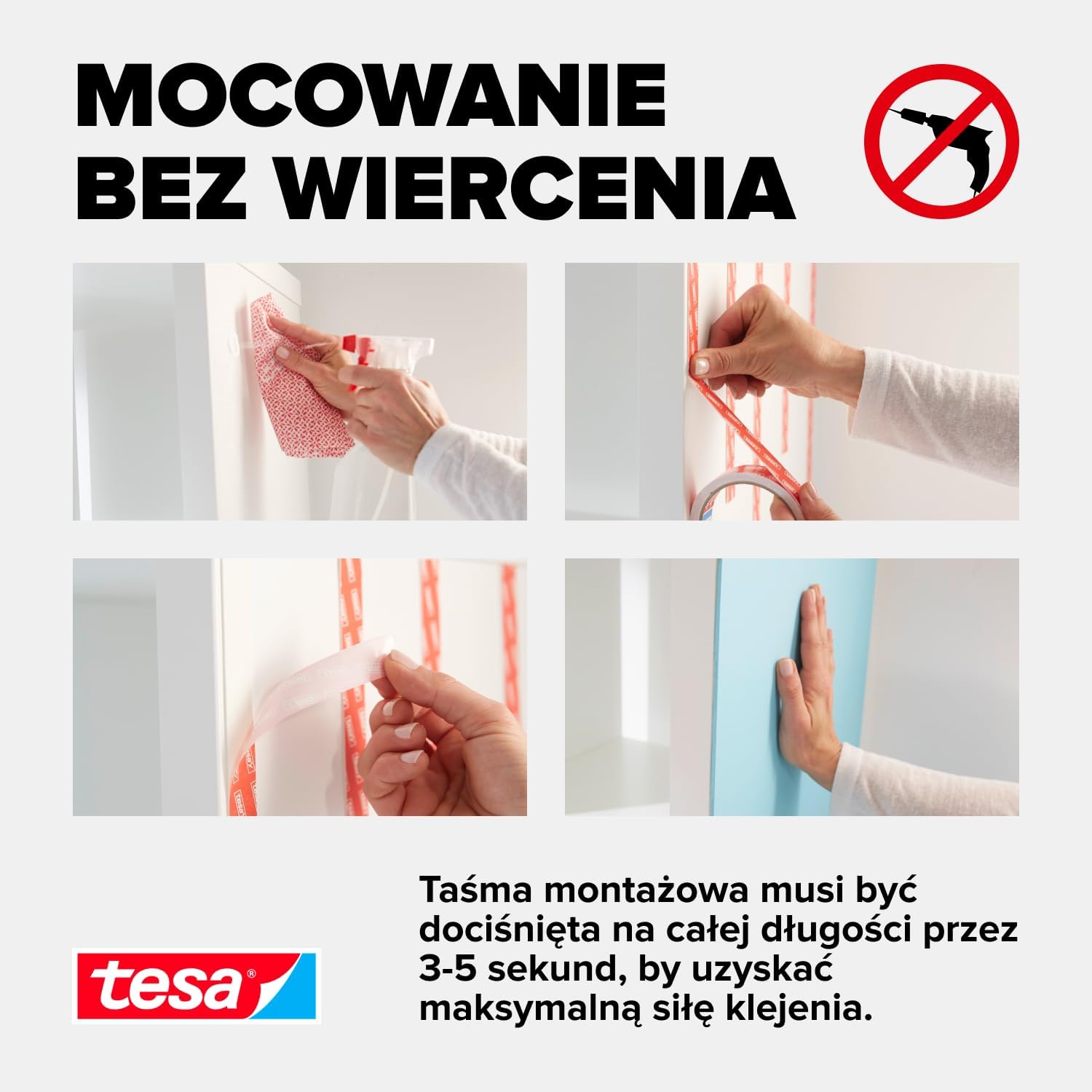 Dwustronna Taśma Klejąca Montażowa Samoprzylepna Tesa 19mm x 1,5 m Piankowa