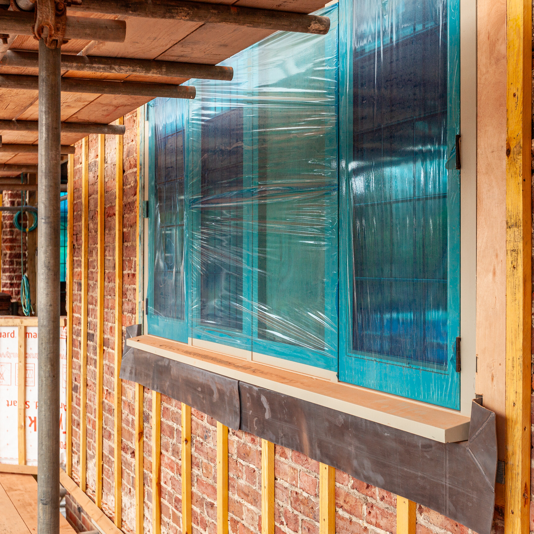 Folia Malarska Ochronna Samoprzylepna Tesa Na Okna 100 m x 750 mm Niebieska