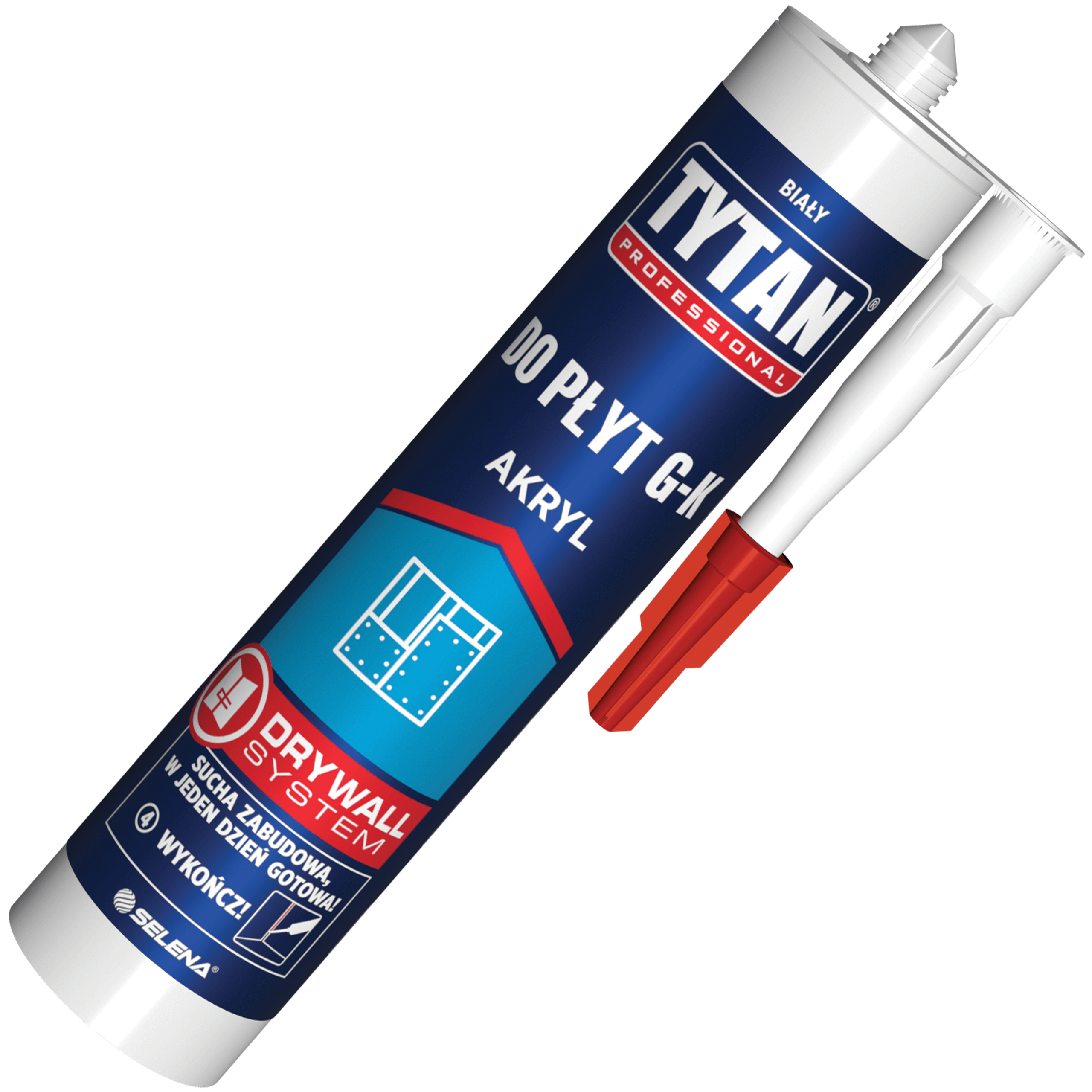 Akryl Do Płyt GK Tytan Uniwersalny Uszczelniacz Akrylowy Biały 280ml