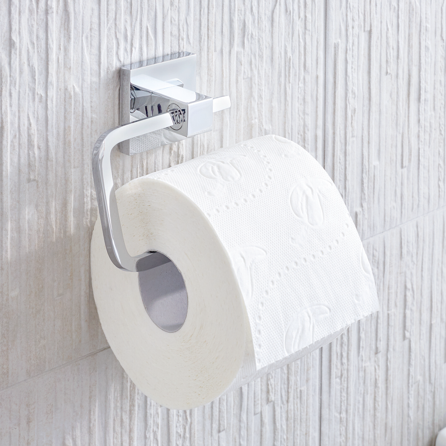 Uchwyt Na Papier Toaletowy Samoprzylepny Wiszący Tesa DELUXXE Metalowy