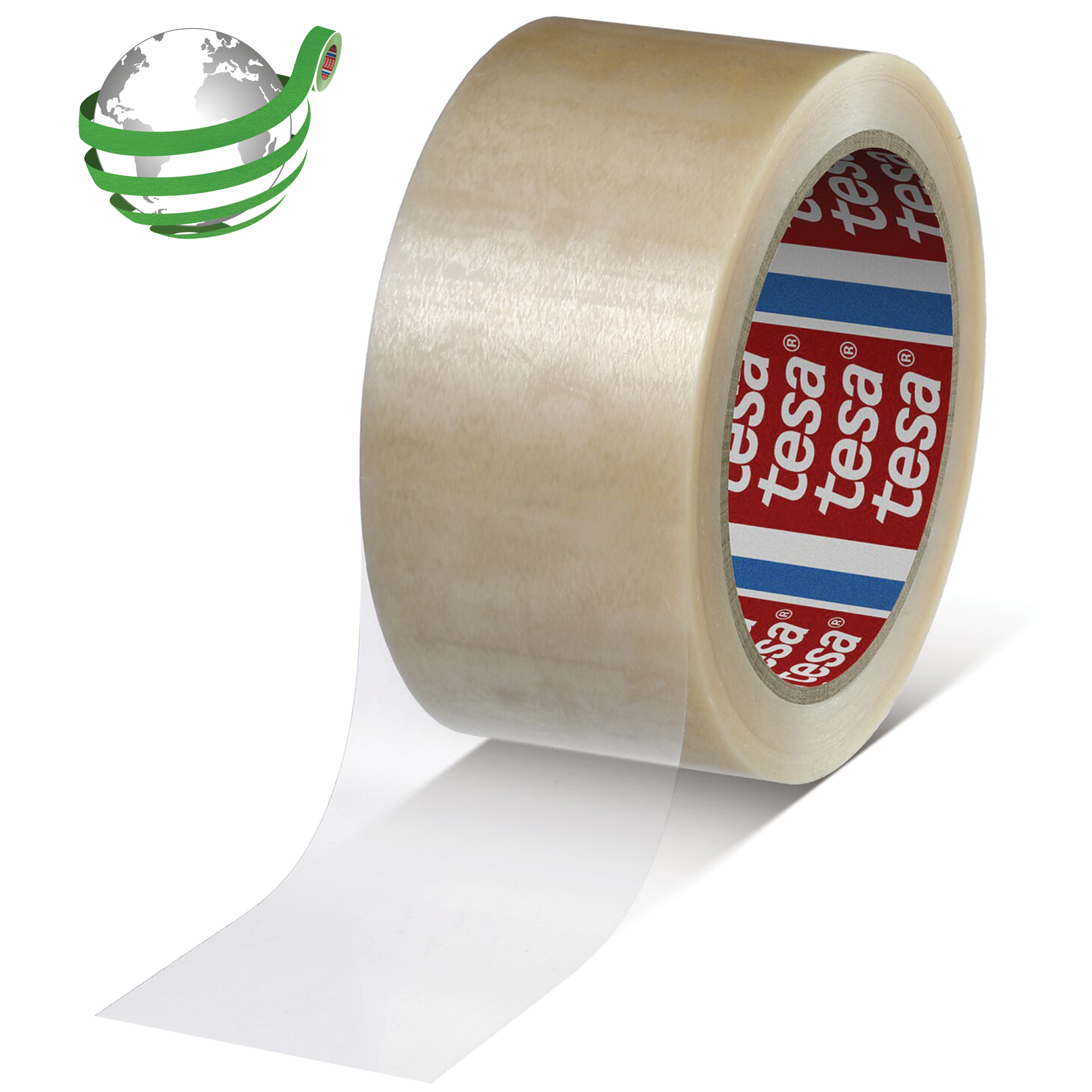 Taśma Klejąca Pakowa Tesa 60418 Kauczuk 50mm x 132m Mocna Bezbarwna Solvent