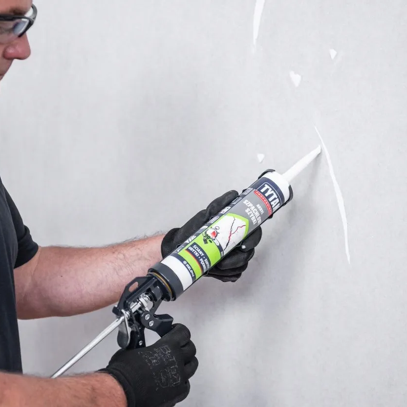 Wyciskacz Pistolet Tytan Do Silikonu Mas Gęstych Kleju Akrylu Fug 310ml