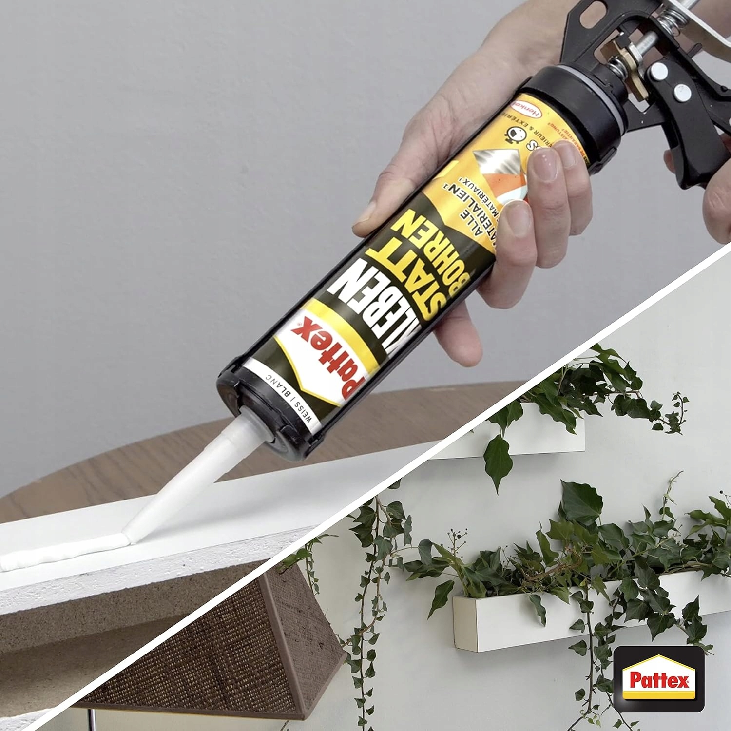 Klej Montażowy Uniwersalny Pattex One4All Express Wodoodporny Mocny 390 ml