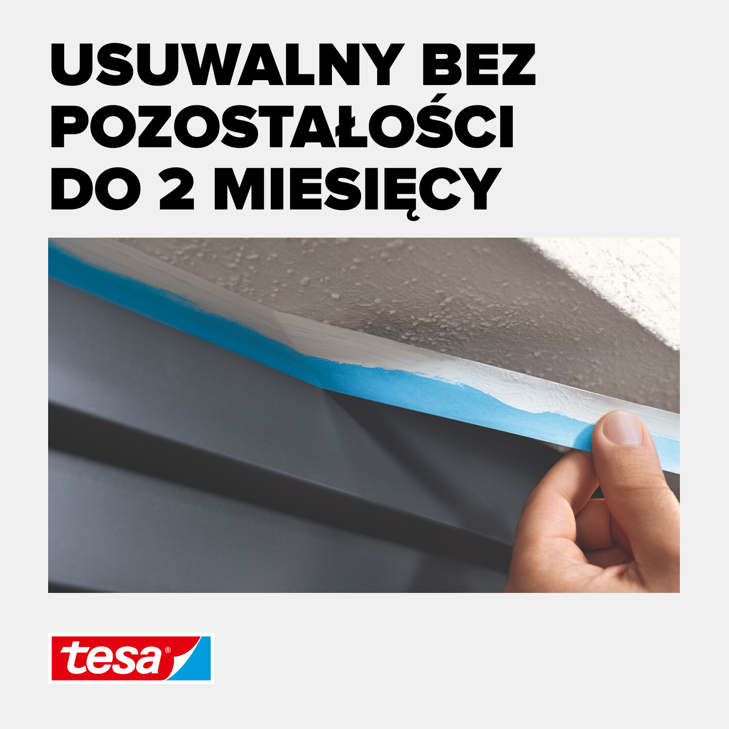Taśma Malarska Papierowa Maskująca Tesa UV Outdoor 25 mm x 25 m Niebieska