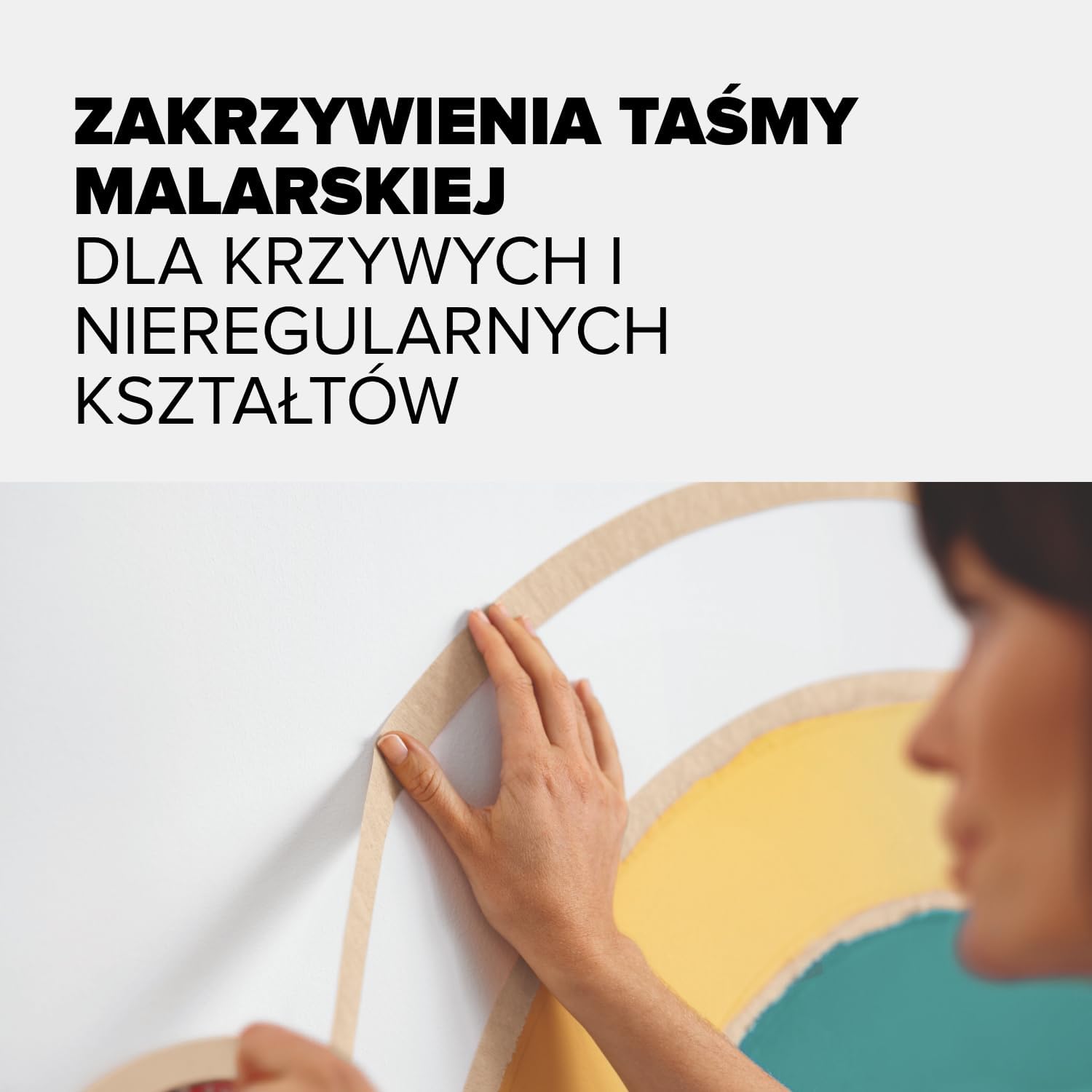 Taśma Malarska Papierowa Maskująca Tesa Do Krzywizn Elastyczna 25 m x 38 mm