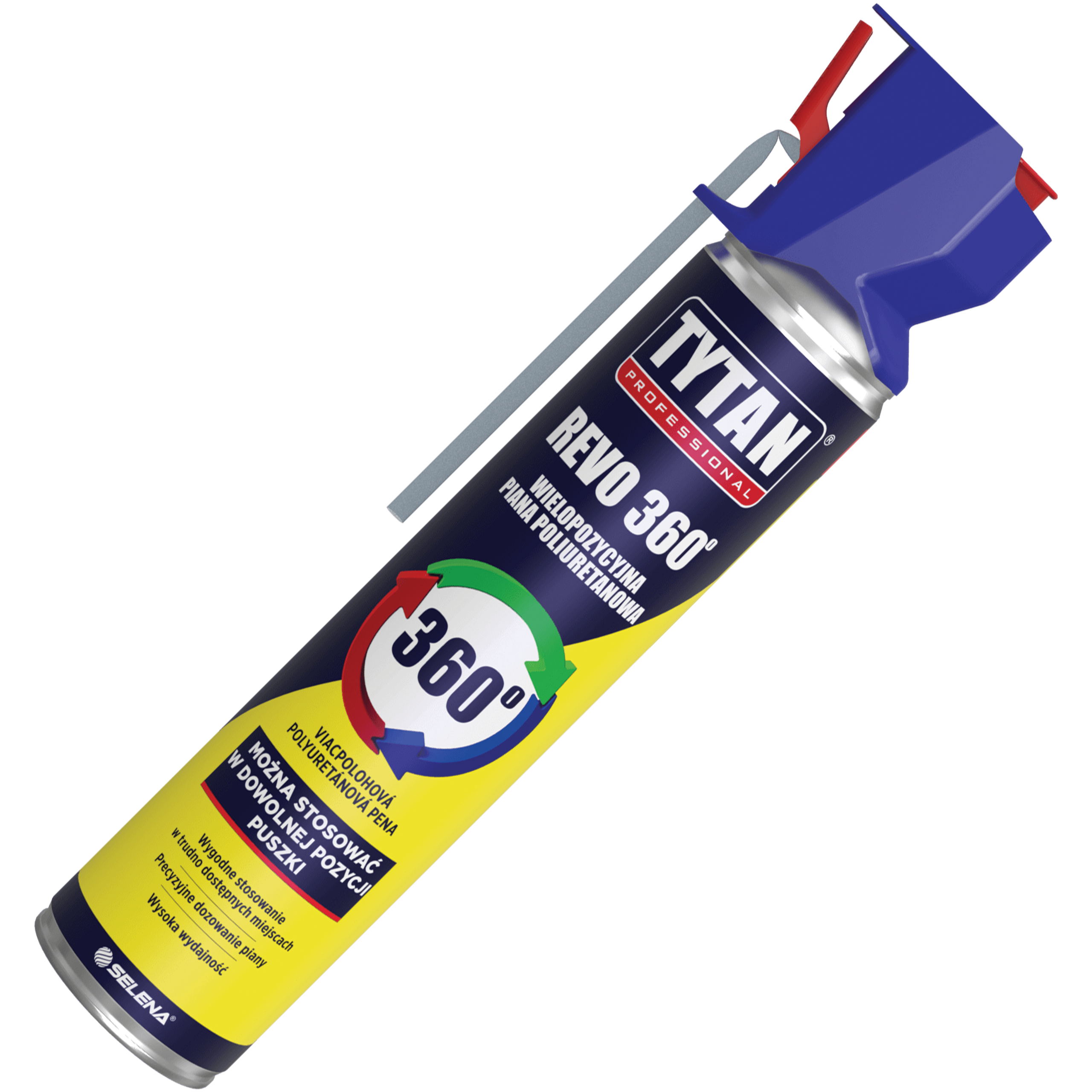 Piana Montażowa Poliuretanowa Tytan REVO 360 Pianka Wielopozycyjna 780 ml